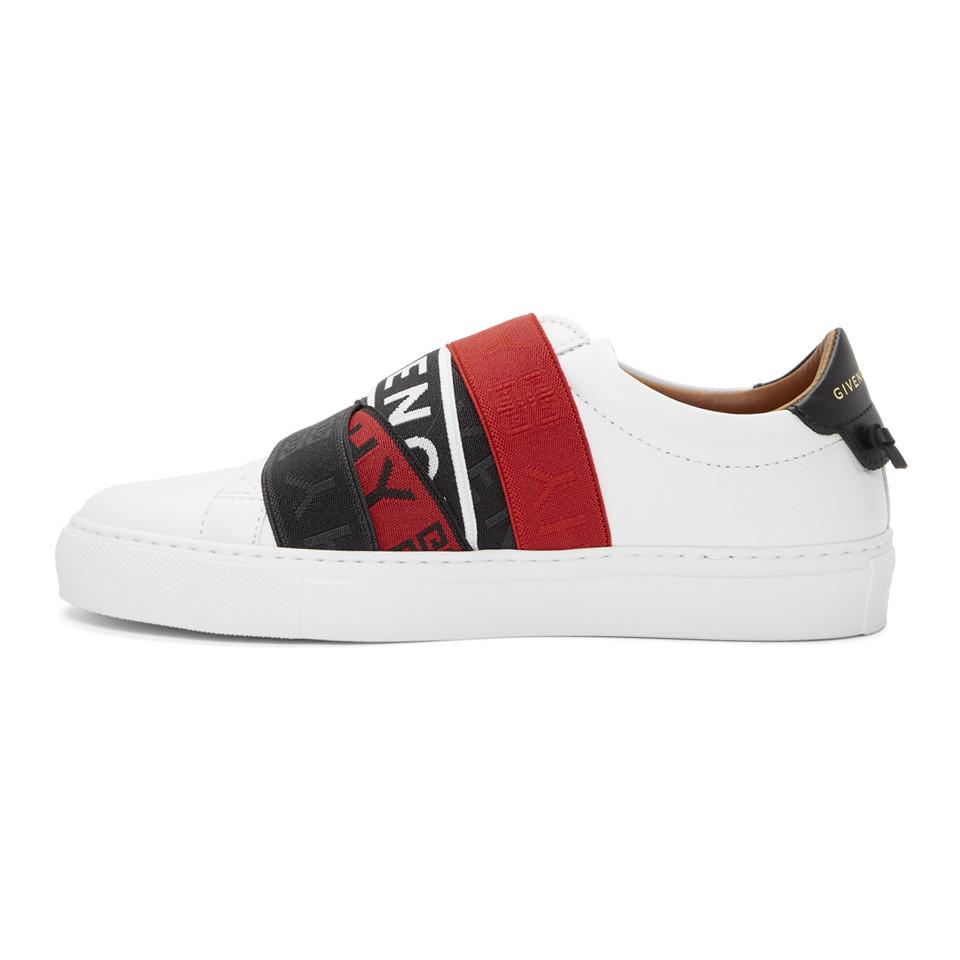 givenchy sneakers in leather with webbing