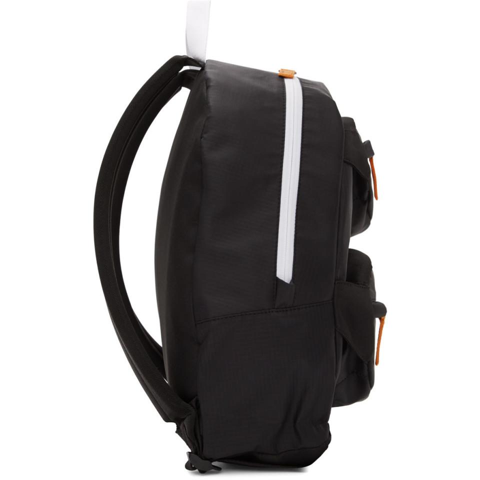 Heron Preston Black And Orange Double Padded Style Backpack in Black ...