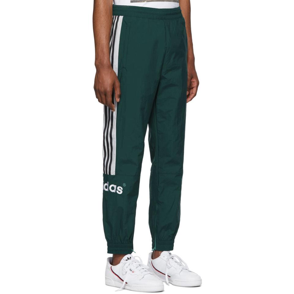 adidas Originals Synthetic Green Archive Track Pants for Men - Lyst