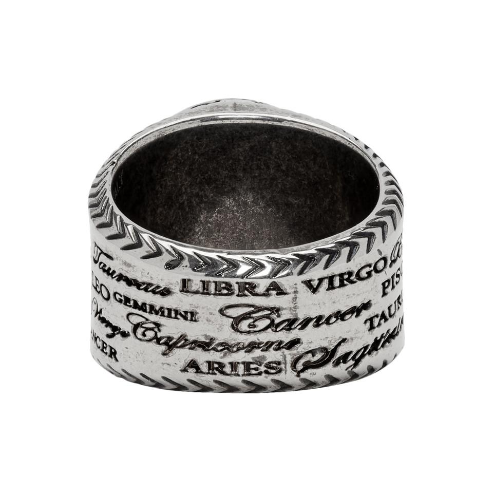 Lyst - Givenchy Silver Zodiac Ring in Metallic for Men