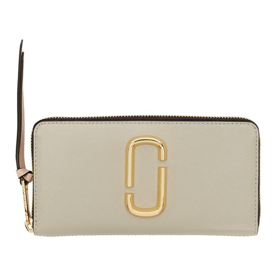 Marc Jacobs Grey Snapshot Standard Continental Wallet in Gray - Lyst