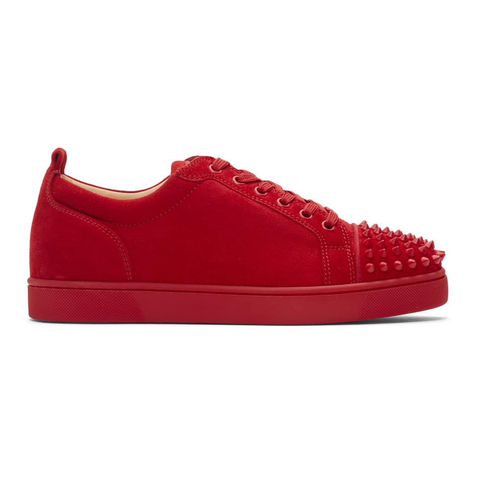 louboutin red spiked sneakers