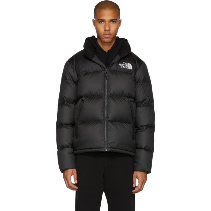 The north face Black Down Novelty Nuptse Jacket in Black for Men | Lyst