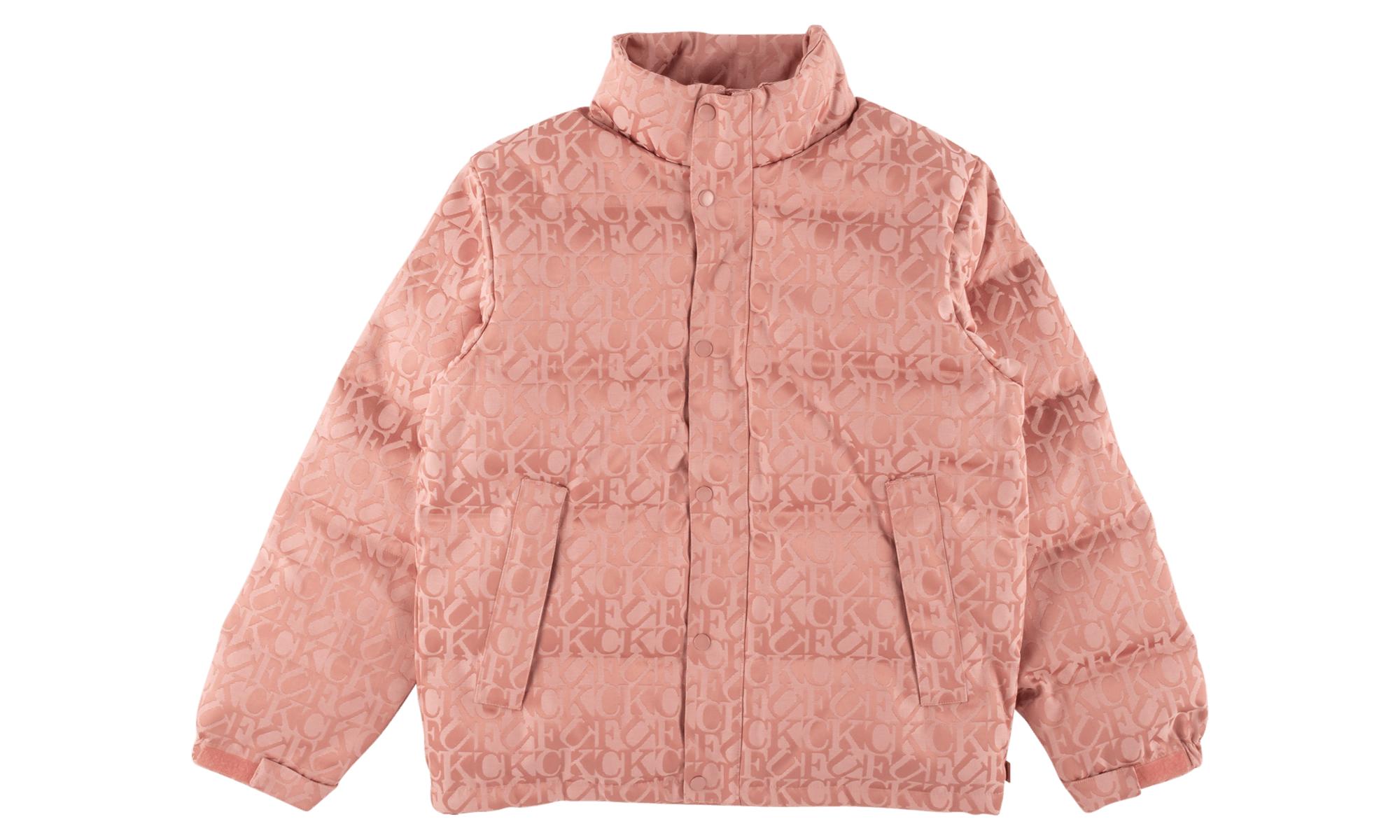 Lyst - Supreme F*ck Jacquard Puffy Jacket in Pink