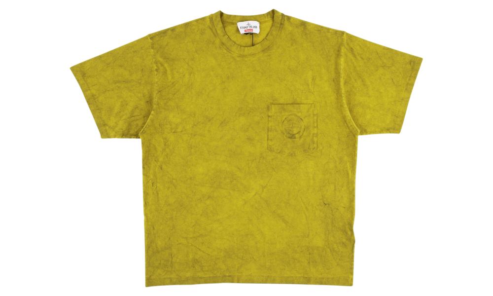 green stone island shirt