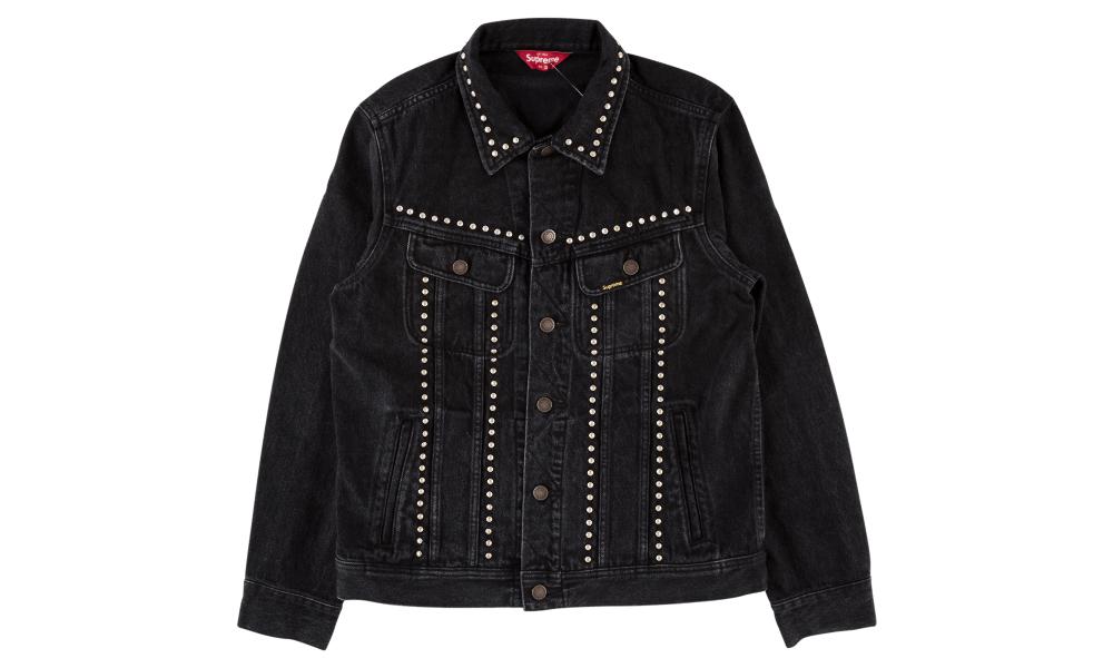 Supreme Studded Denim Trucker Jacket Ss 17 In Black For Men Save View Fullscreen