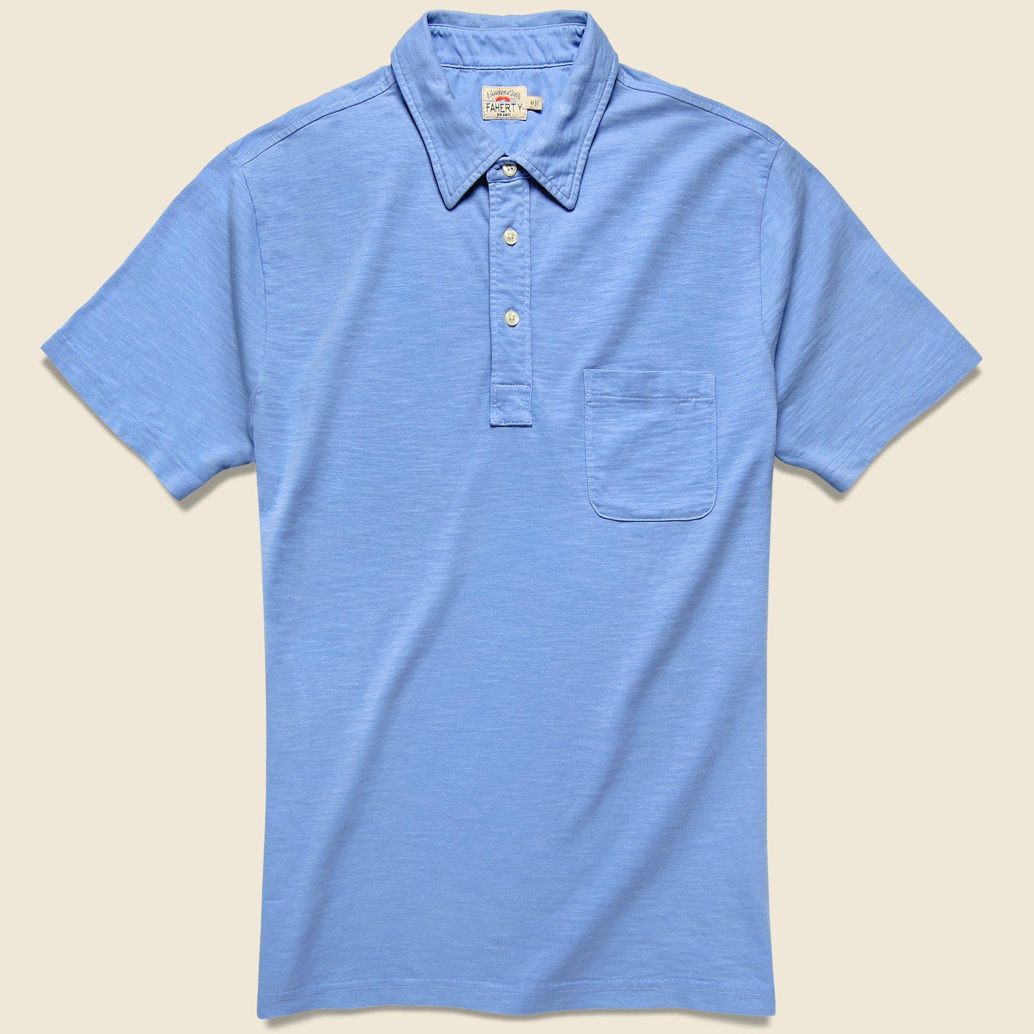 Faherty Brand Garment Dyed Polo - Azure in Blue for Men - Lyst
