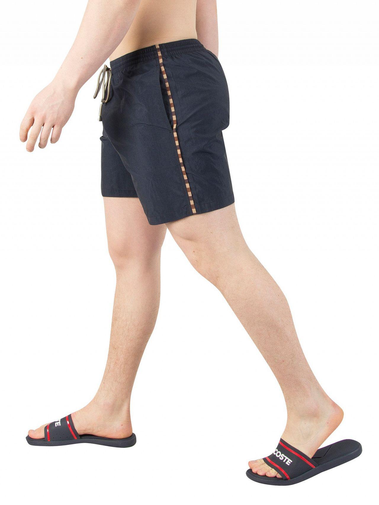 aquascutum check swim shorts