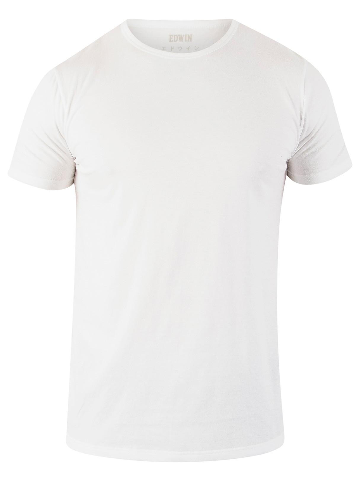 Lyst - Edwin White 2 Pack Plain T-shirts in White for Men