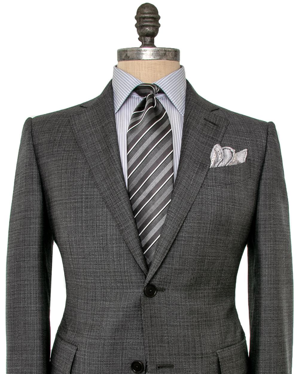 Ermenegildo Zegna Grey Plaid Suit 56l Itl in Black for Men - Lyst