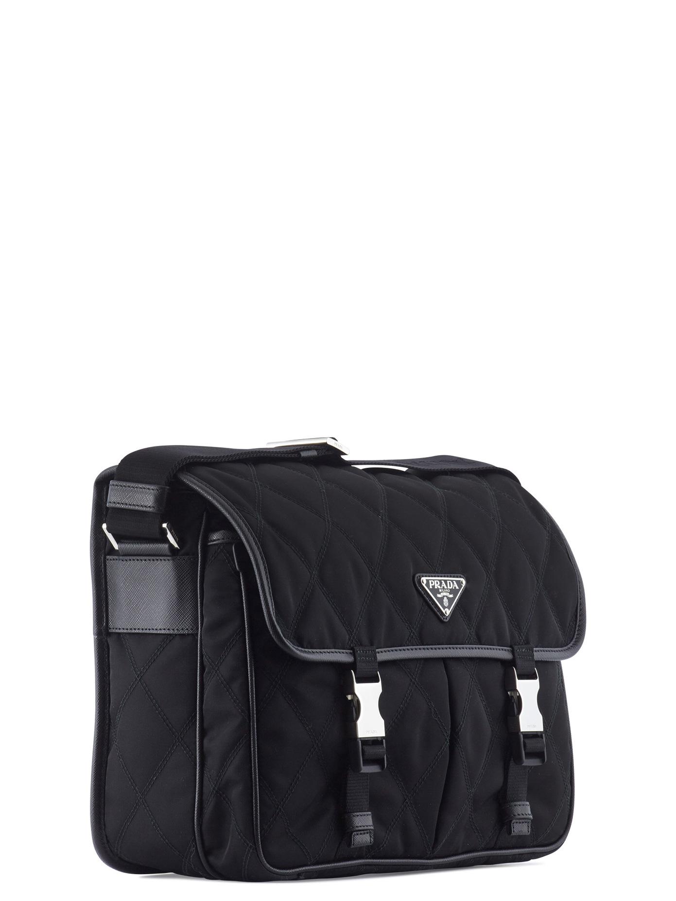 black prada messenger bag