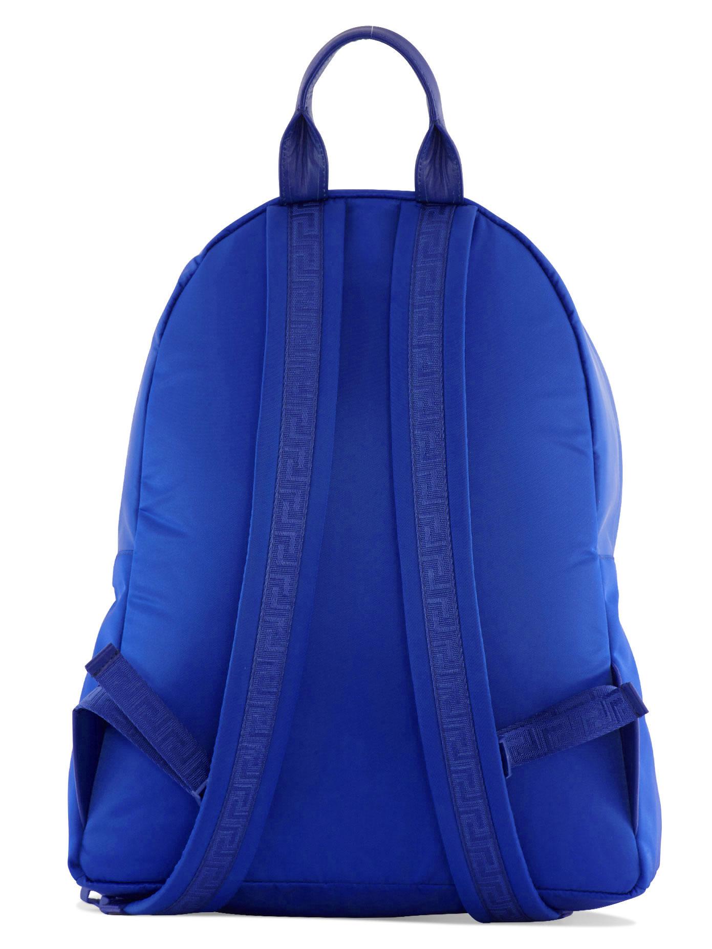 Versace Nylon Backpack With Medusa Crest in Blue for Men | Lyst