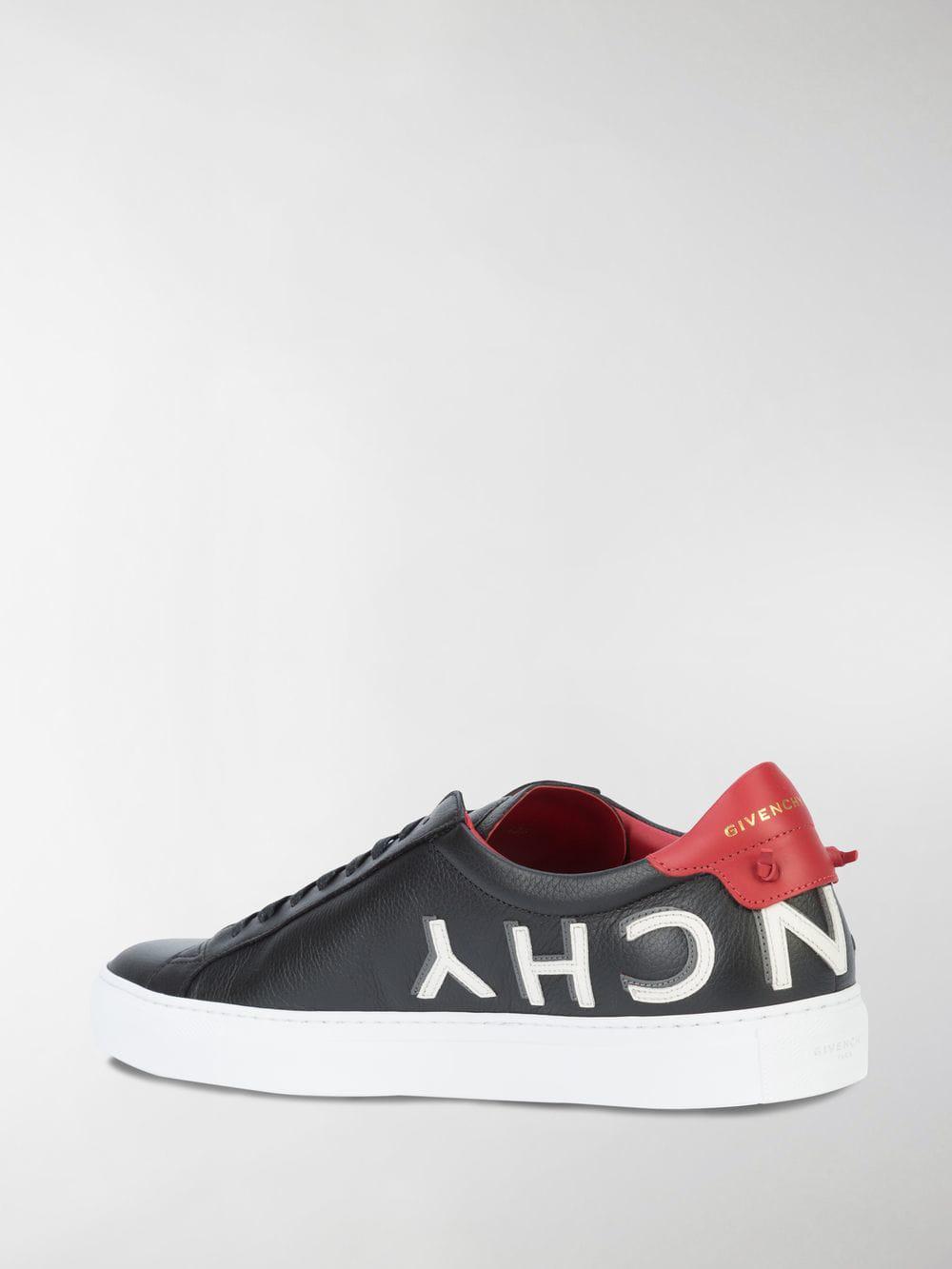 givenchy black and red sneakers