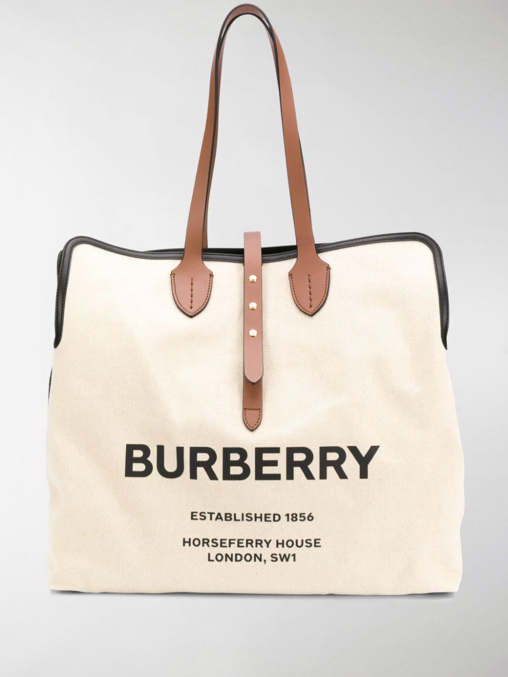 Burberry The Large Soft Cotton Canvas Belt Bag in White - Lyst