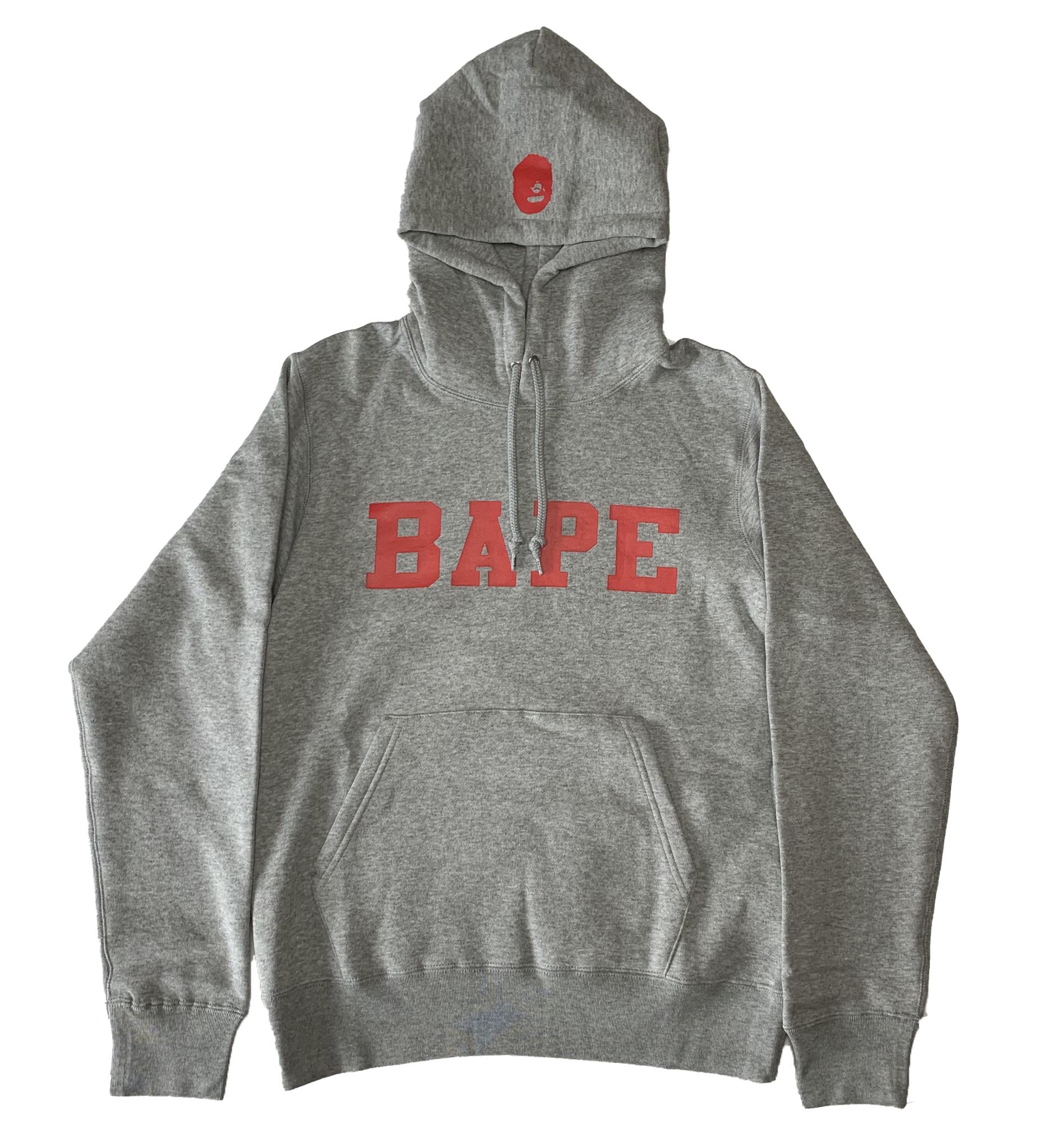 Lyst - A Bathing Ape Happy New Year Spell Out Hoodie Grey in Gray for Men