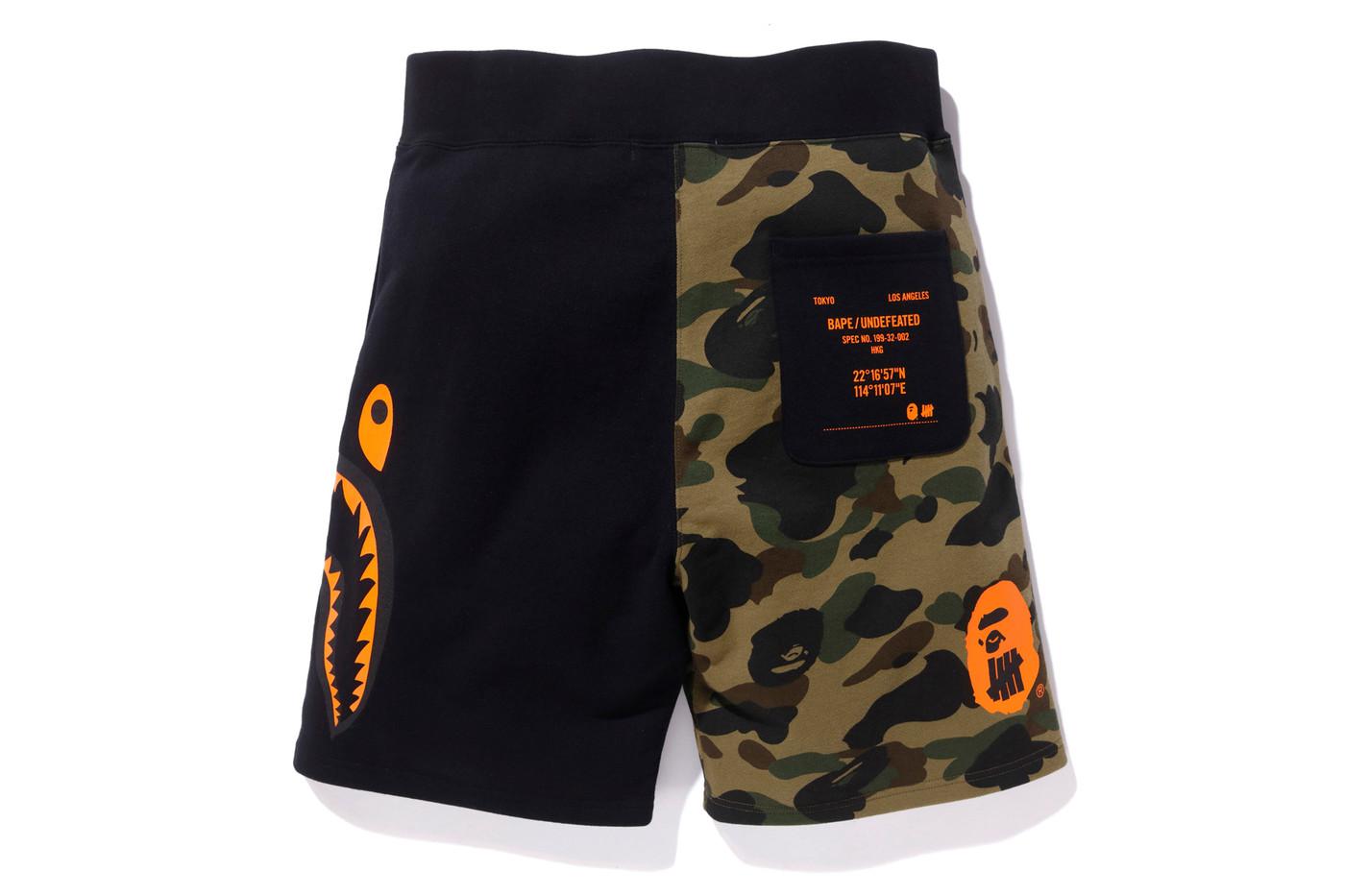 bathing ape sweat shorts