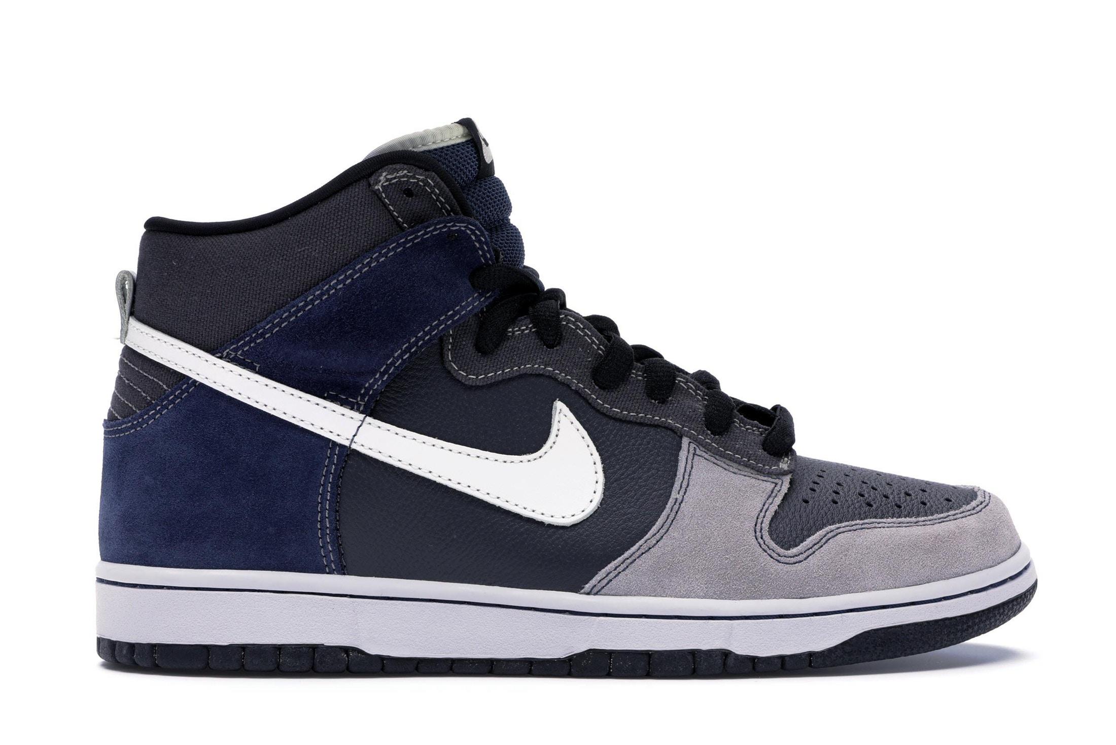 nike high top dunks blue