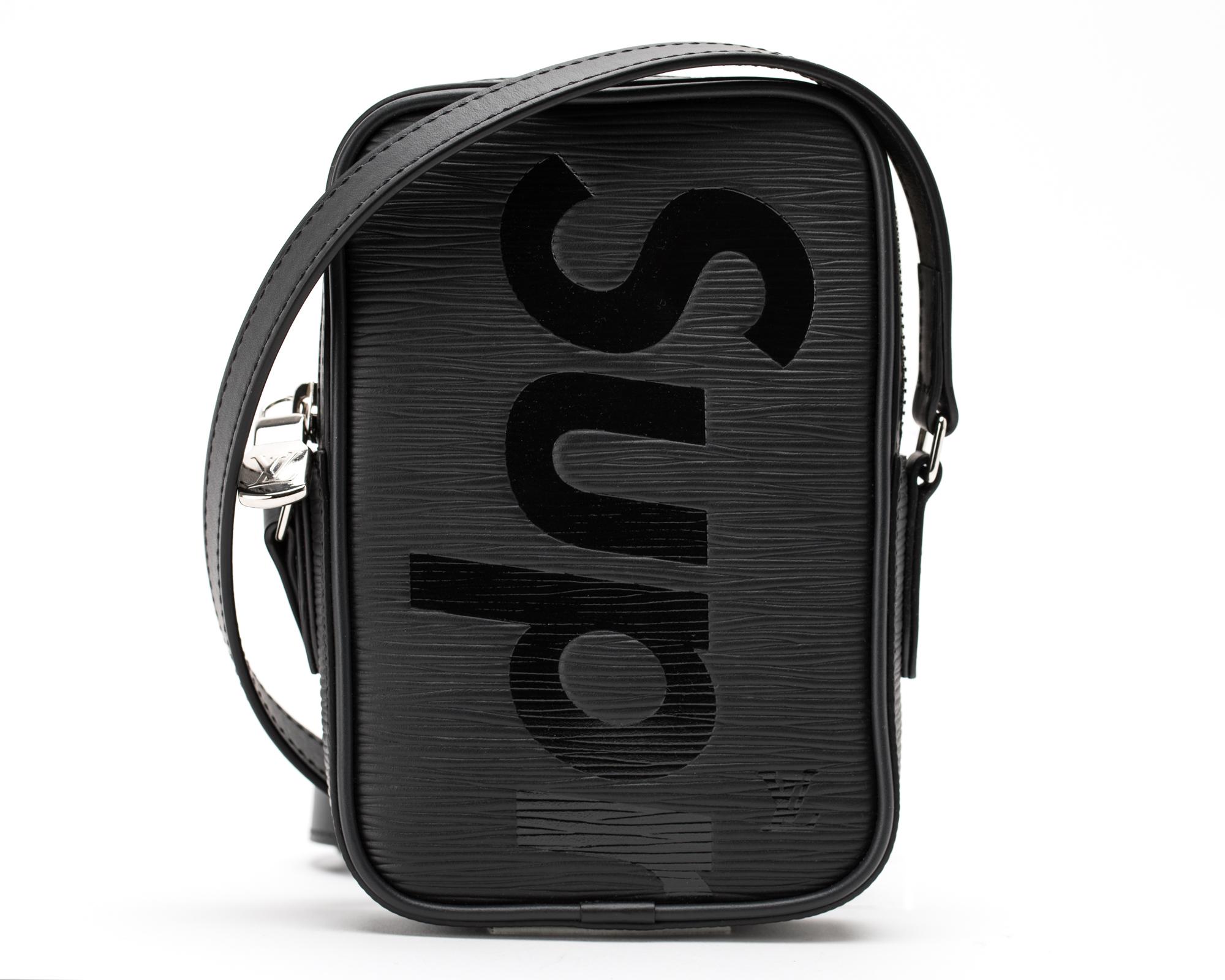 supreme black handbag