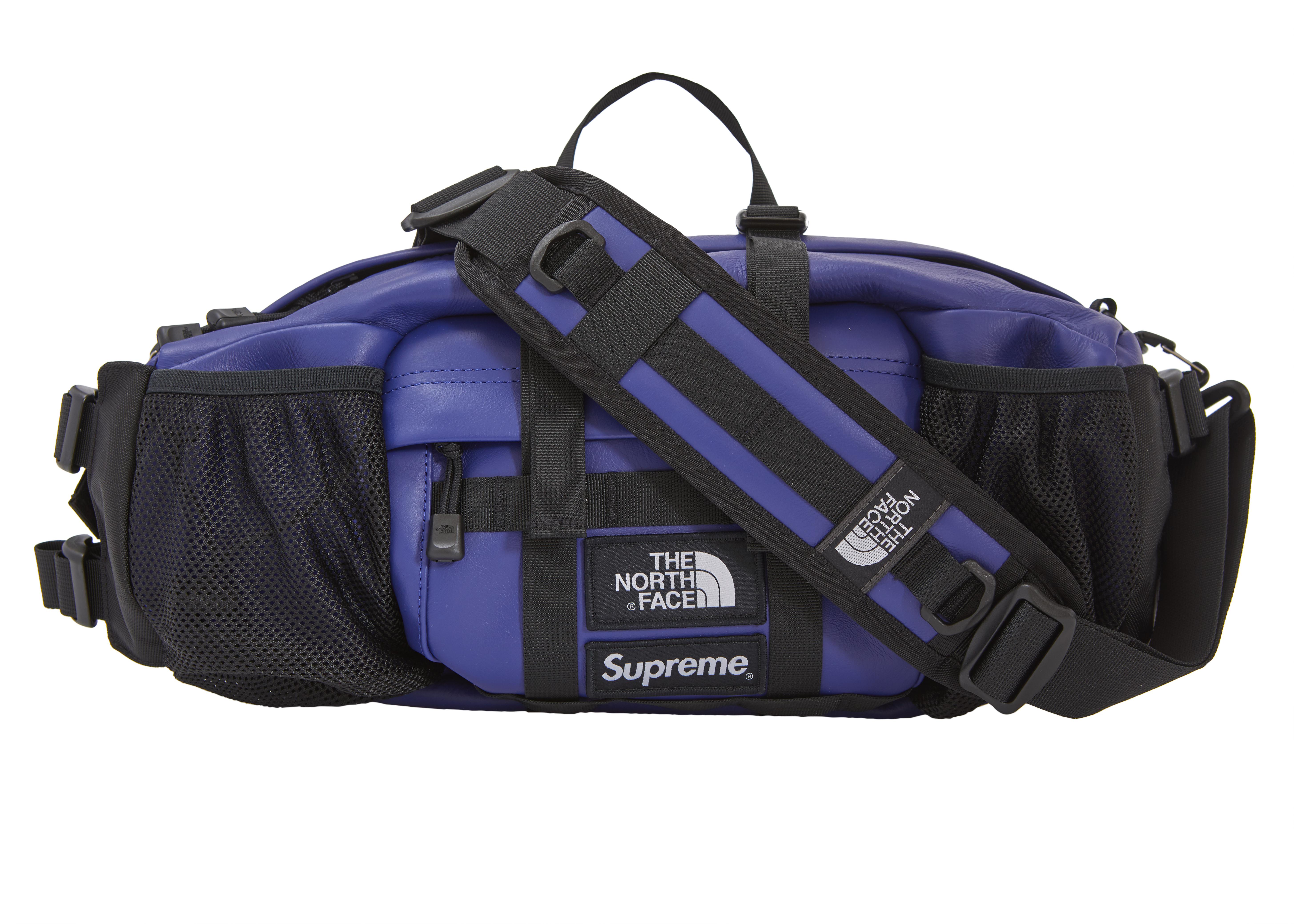 Lyst - Supreme The North Face Leather Mountain Waist Bag Royal in Blue for Men