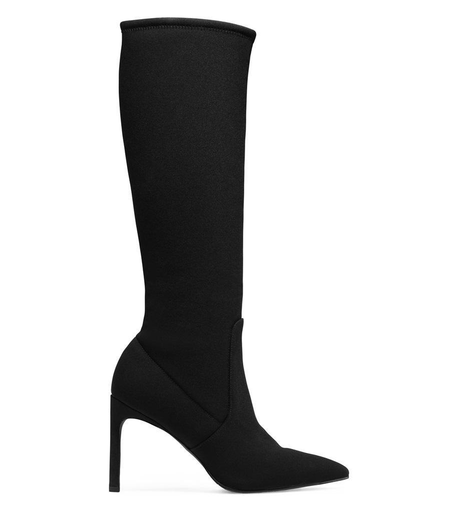 Stuart Weitzman Neoprene Wanessa 95 in Black - Lyst