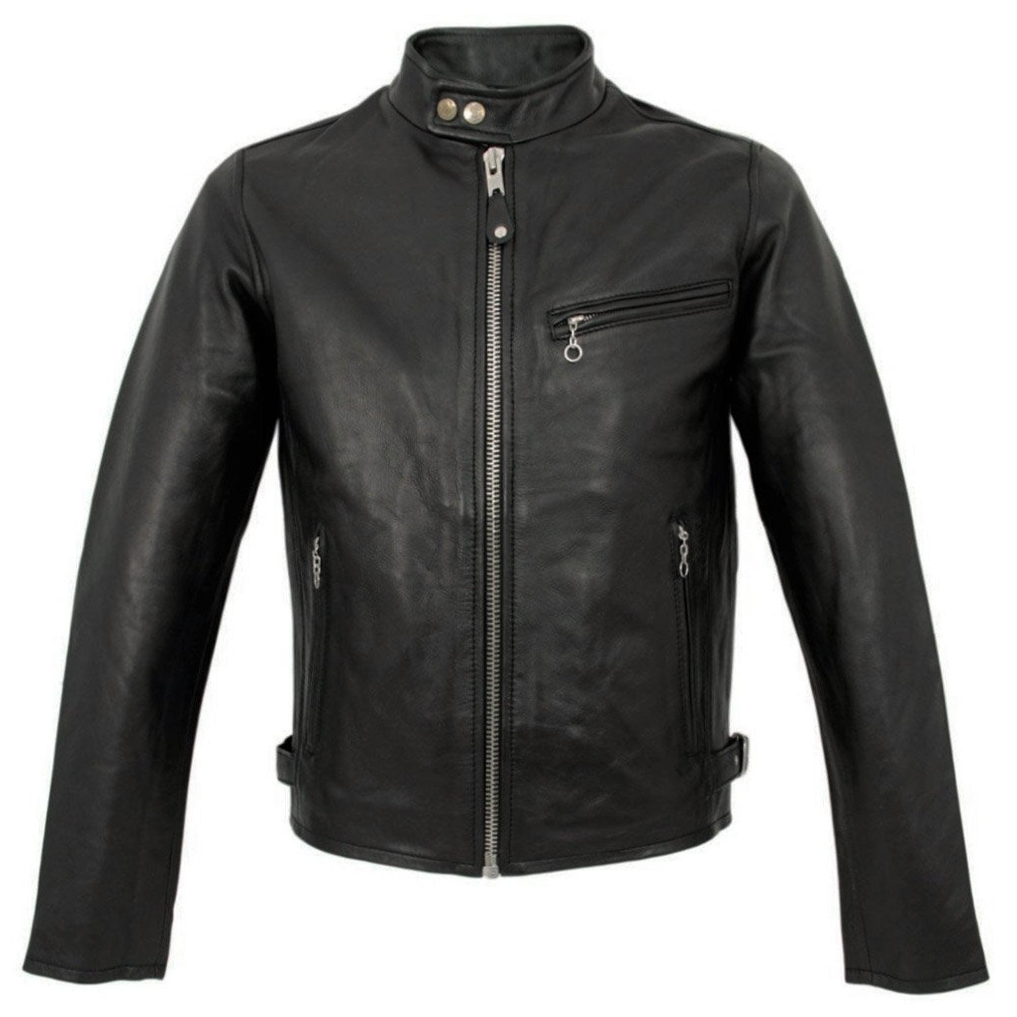 Schott Nyc Classic Racer Black Leather Jacket in Black for Men - Save ...
