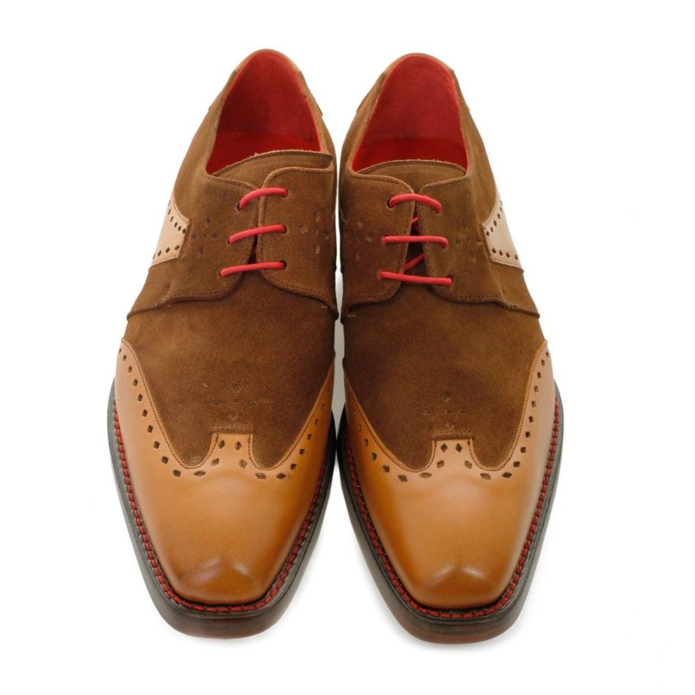 Lyst - Jeffery West Freebo Dexter Tan Burnish Leather Suede Shoes for Men