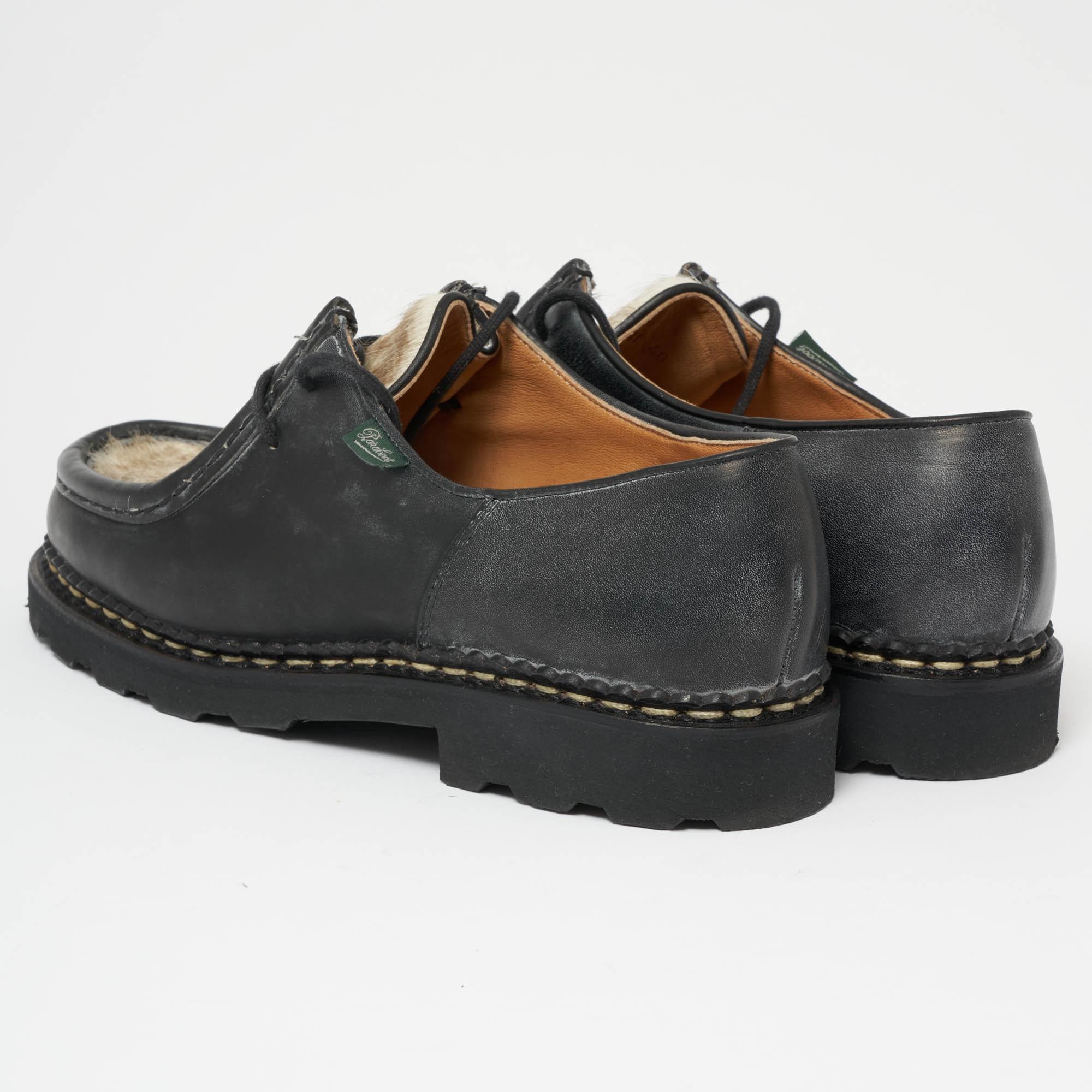 black pony hair shoes