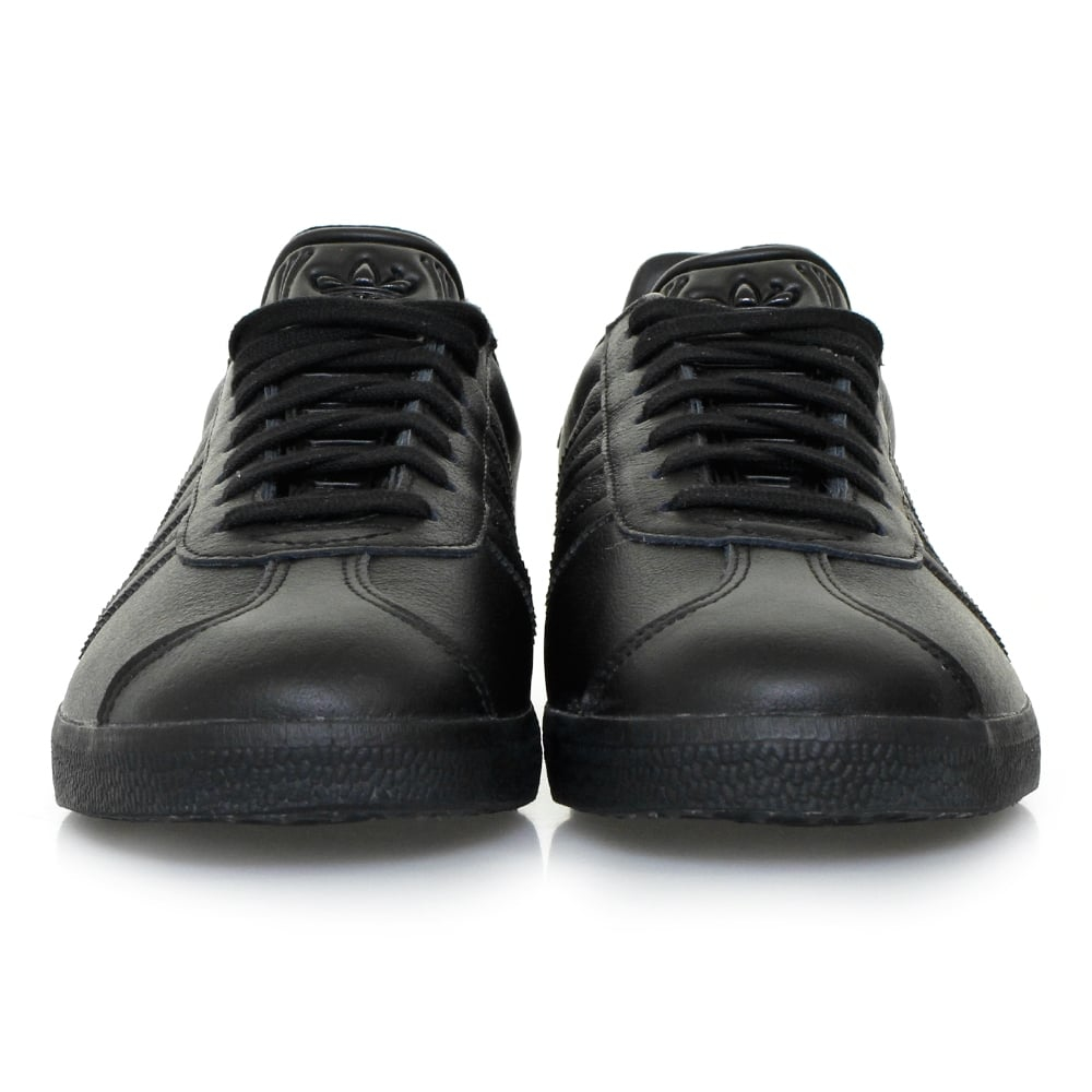 mens black leather gazelles