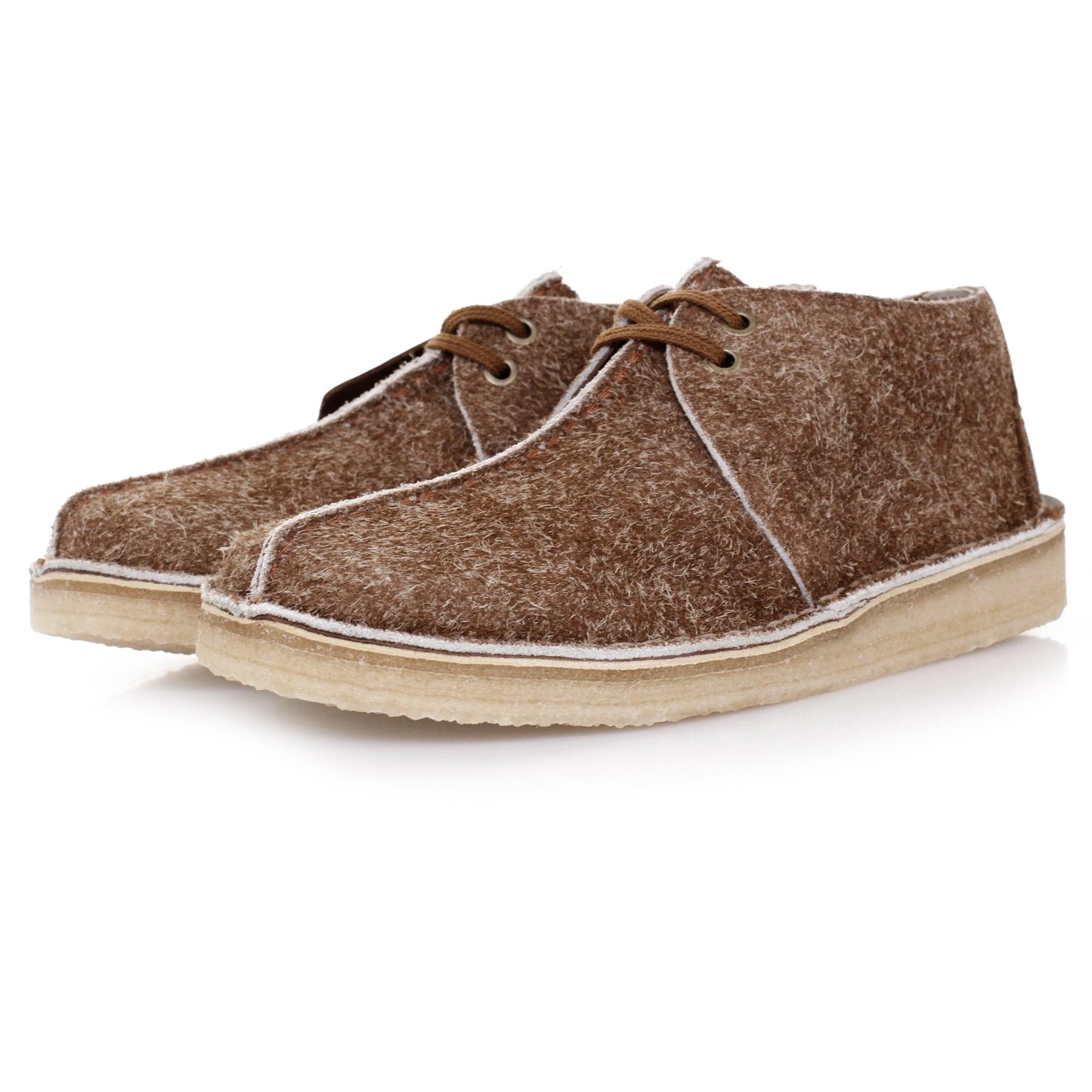 CLARKS SHOES DESERT TREK COLA HAIRY SUEDE CLARKS SHOES DESERT TREK COLA HAIRY SUEDE