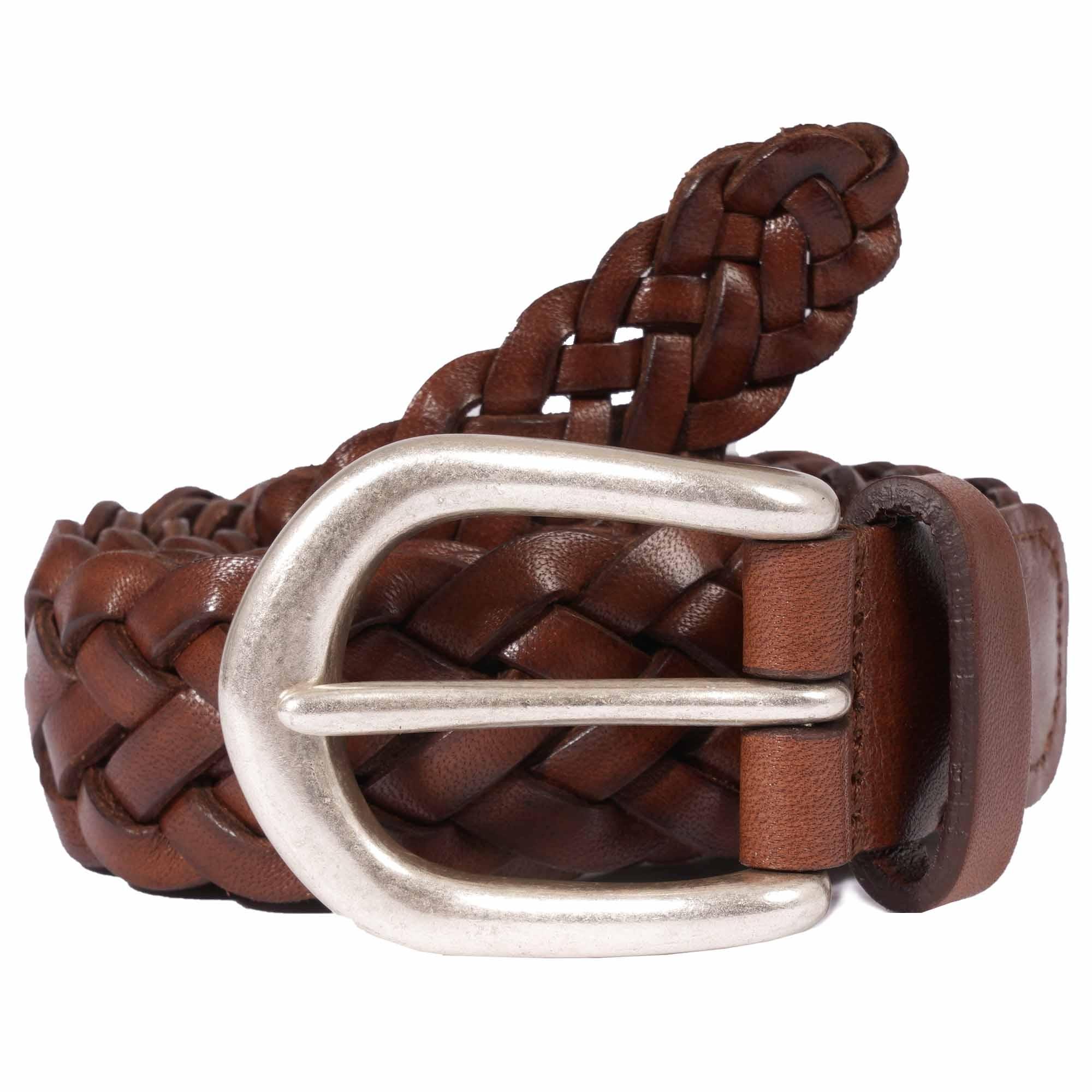 Andersons Woven Leather Belt - Brown in Brown for Men - Lyst