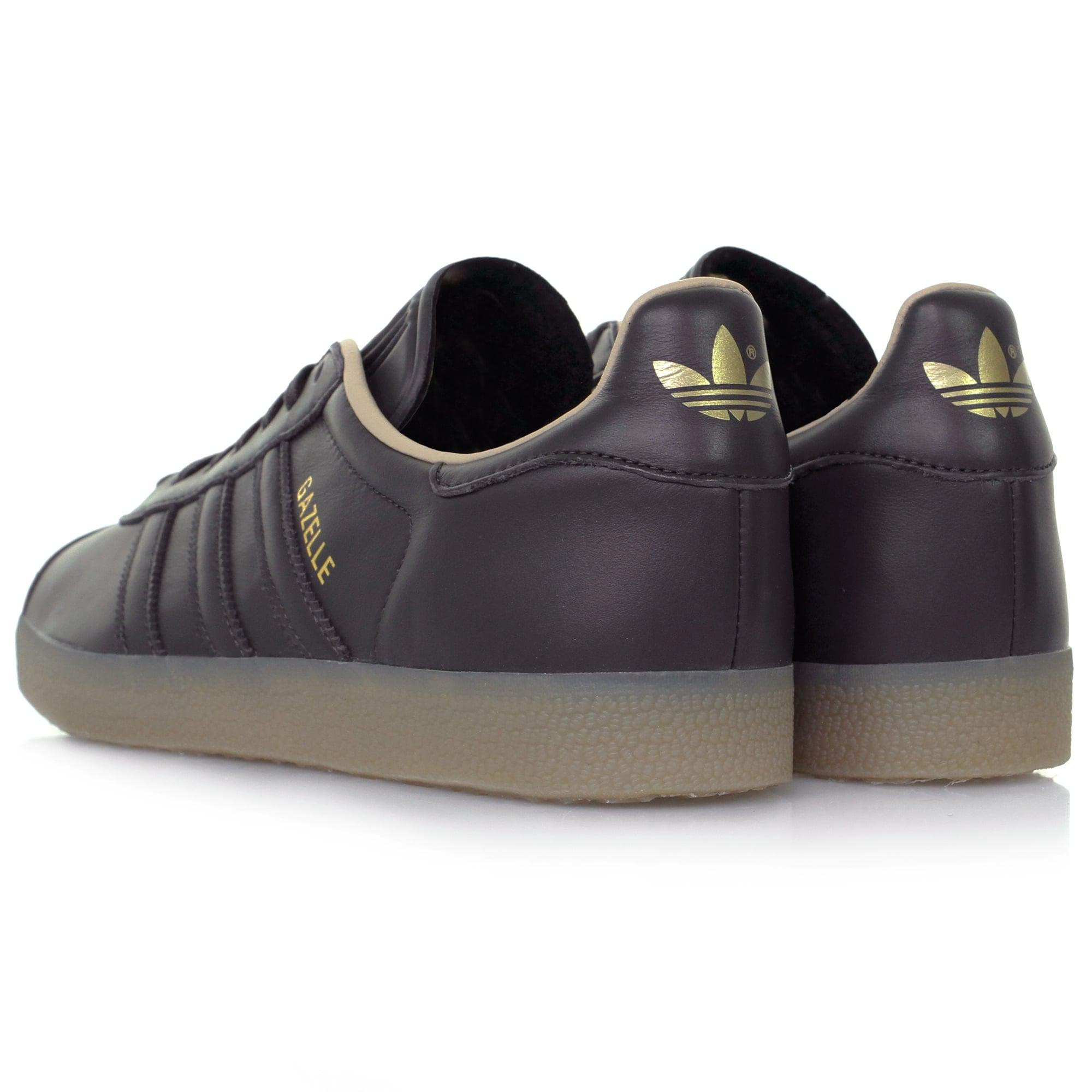 Lyst - adidas Originals Gazelle Dark Grey Leather Shoe in Gray for Men