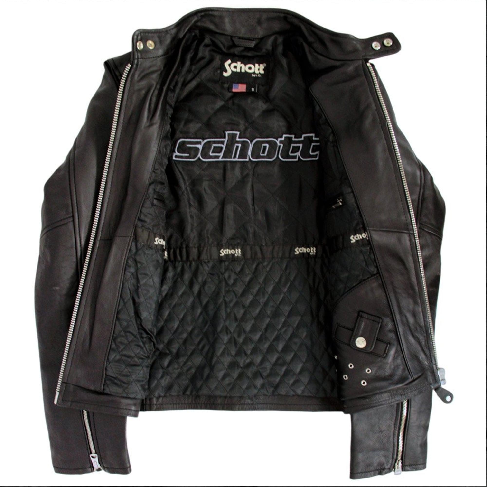 Lyst Schott Nyc Classic Racer Black Leather Jacket In For Schott Nyc Classic Racer Black Leather Jacket For Men Lyst View Fullscreen