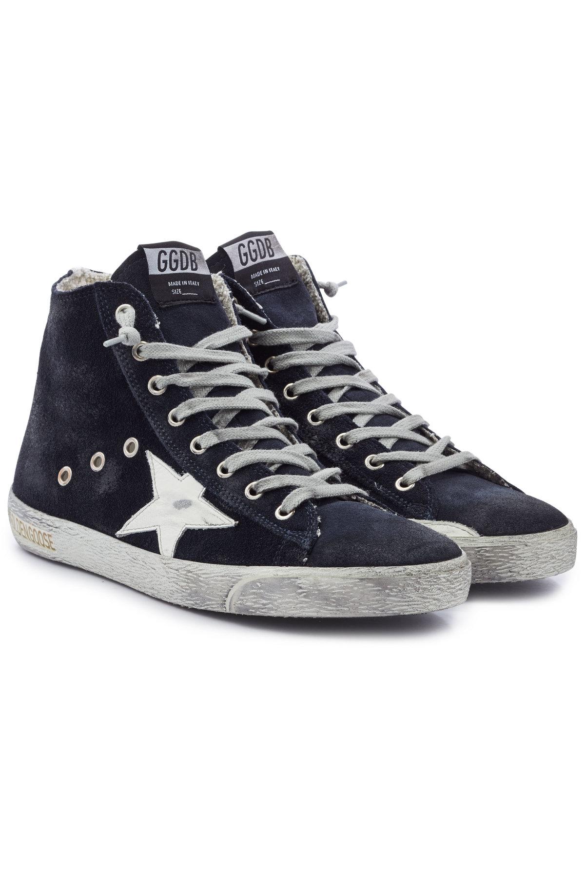 golden goose blue high tops