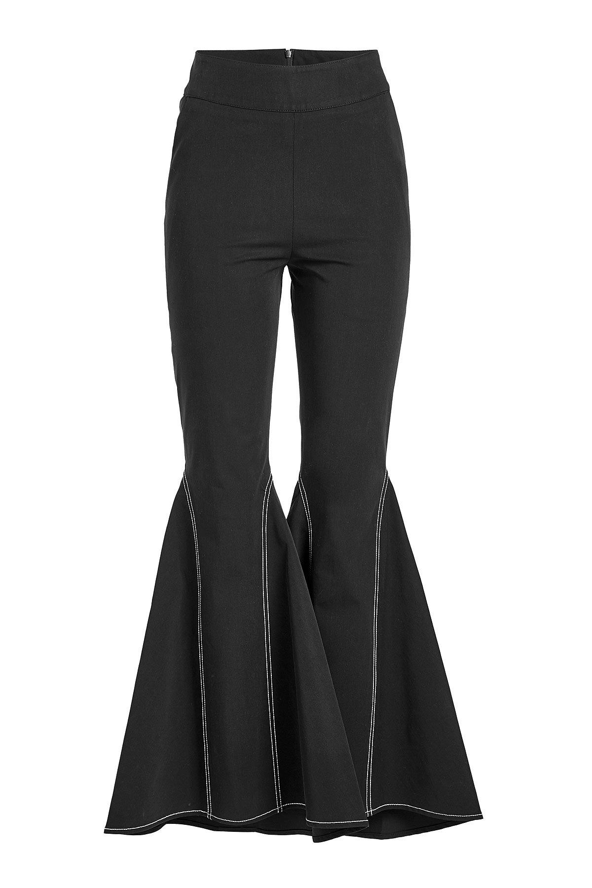 Lyst - Beaufille Aldra Flared Cotton Pants in Black