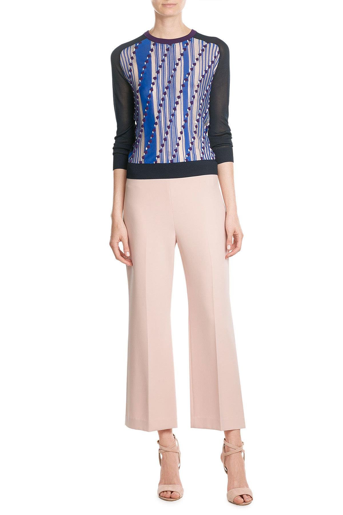 Lyst - Theory Admiral Cropped Crepe Trousers