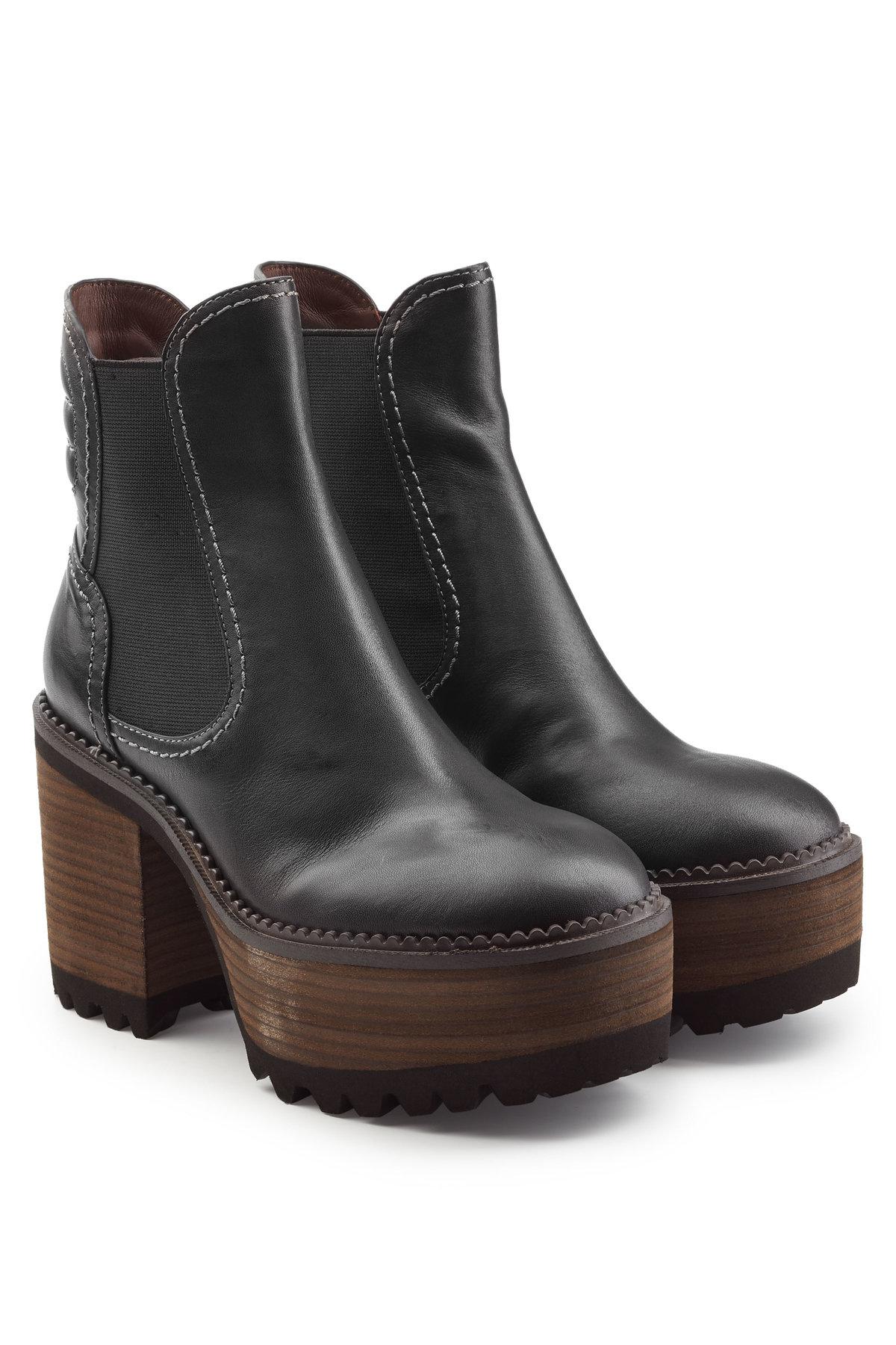 see by chloe bryn platform ankle boots