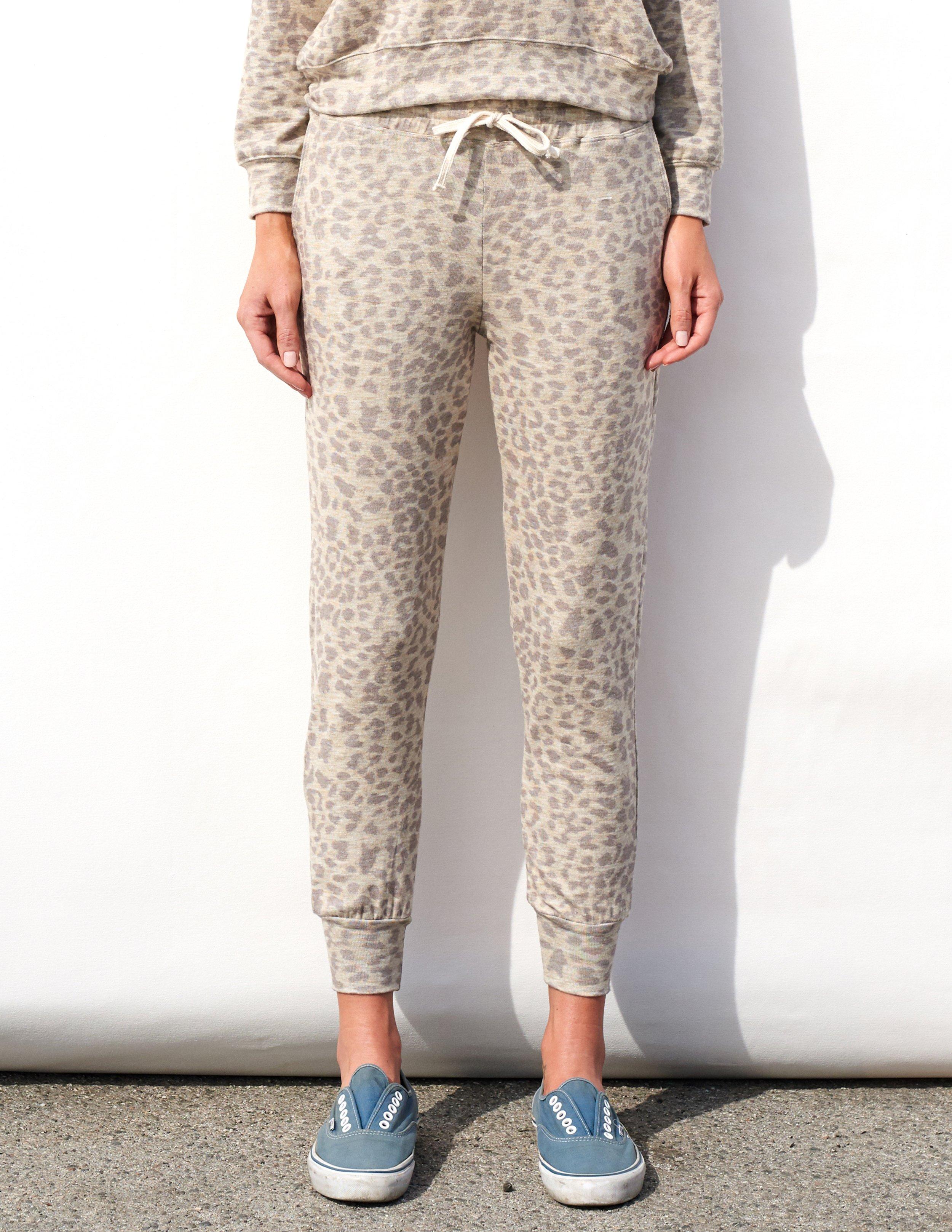 sundry leopard sweatpants