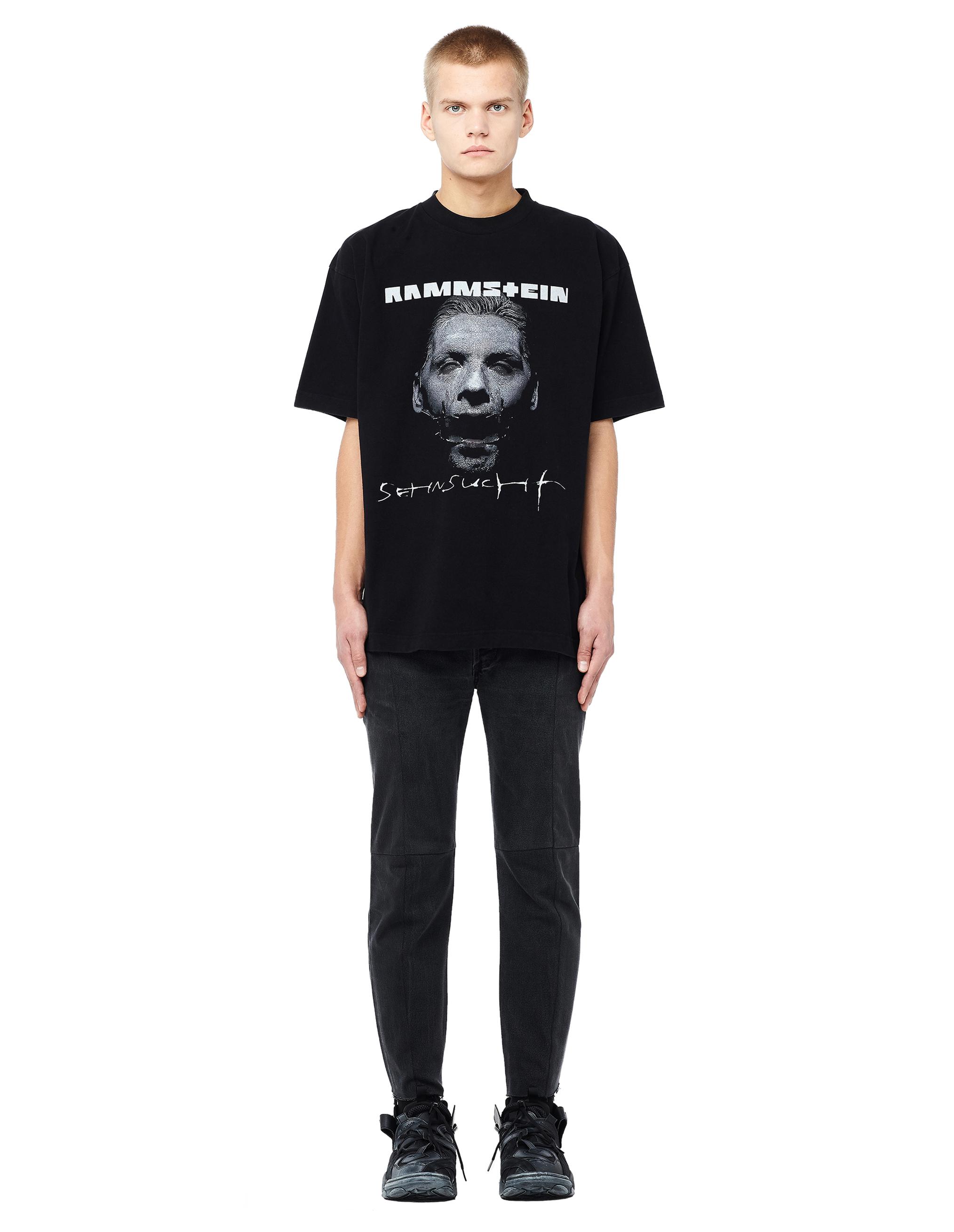 Lyst - Vetements Rammstein Printed Cotton T-shirt in Black for Men