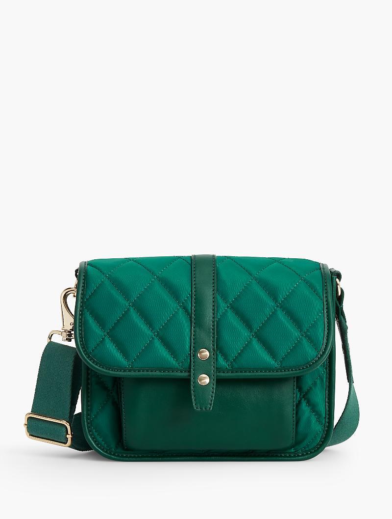 Lyst - Talbots Quilted Mini Crossbody Bag in Green - Save 57%