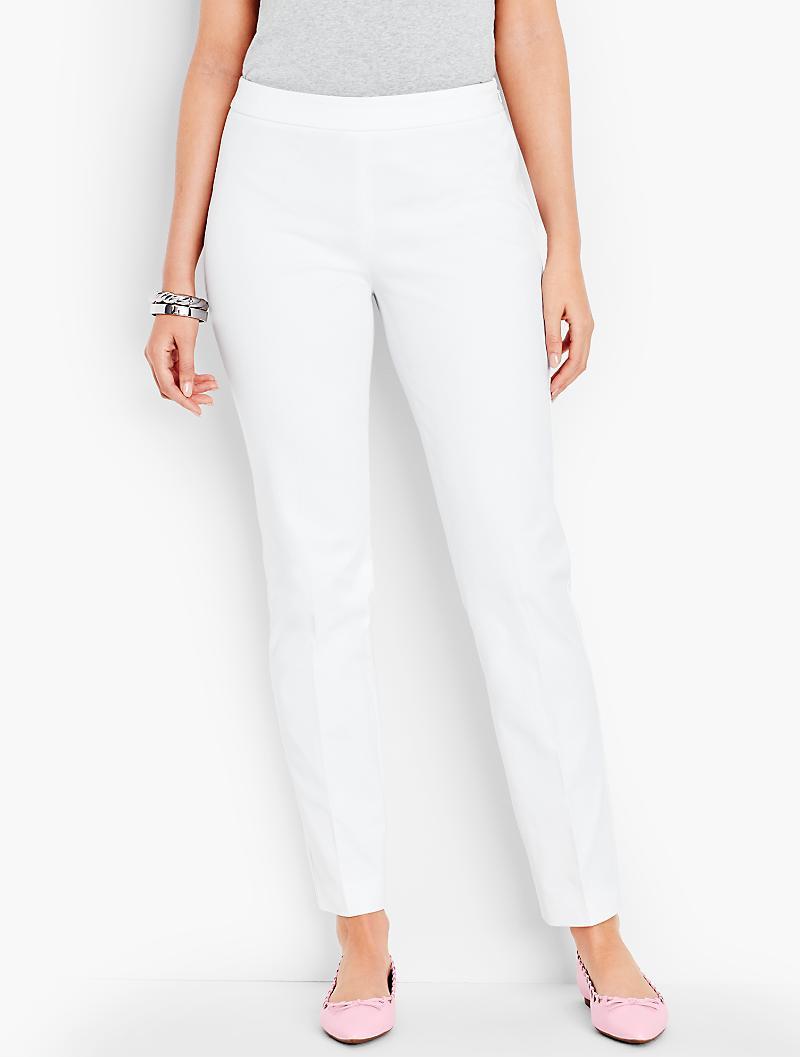 Talbots Chatham Ankle Pantcurvy in White Lyst