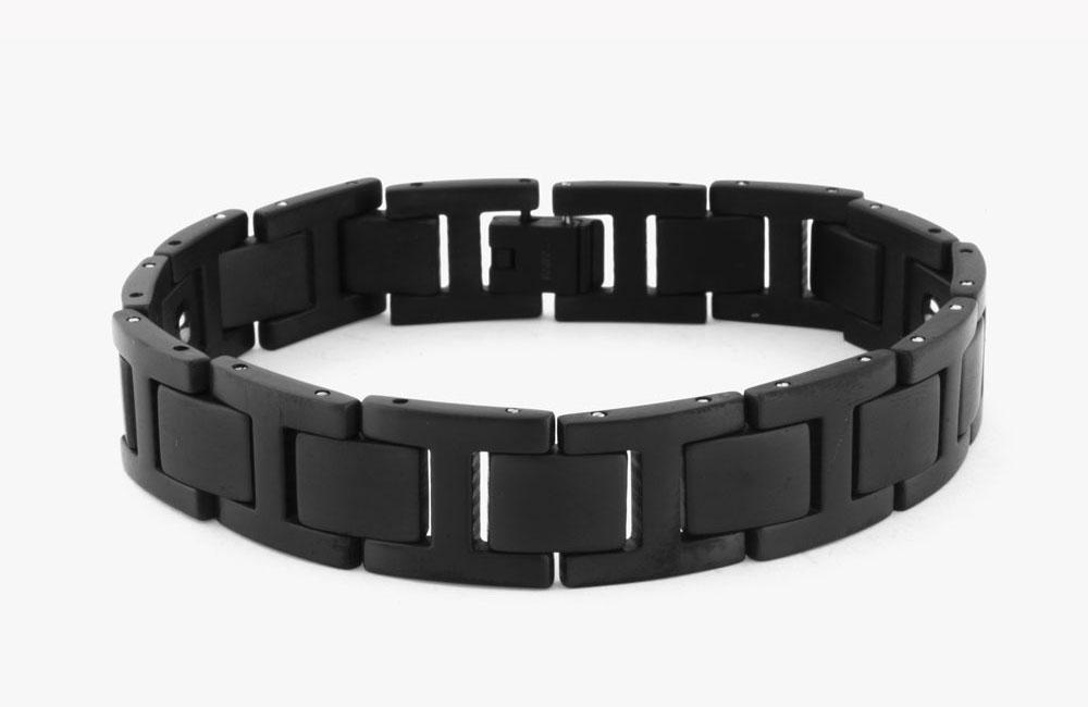 Lyst - Tateossian Magnetic Balance Bracelet In Black Ip Plated Titanium ...