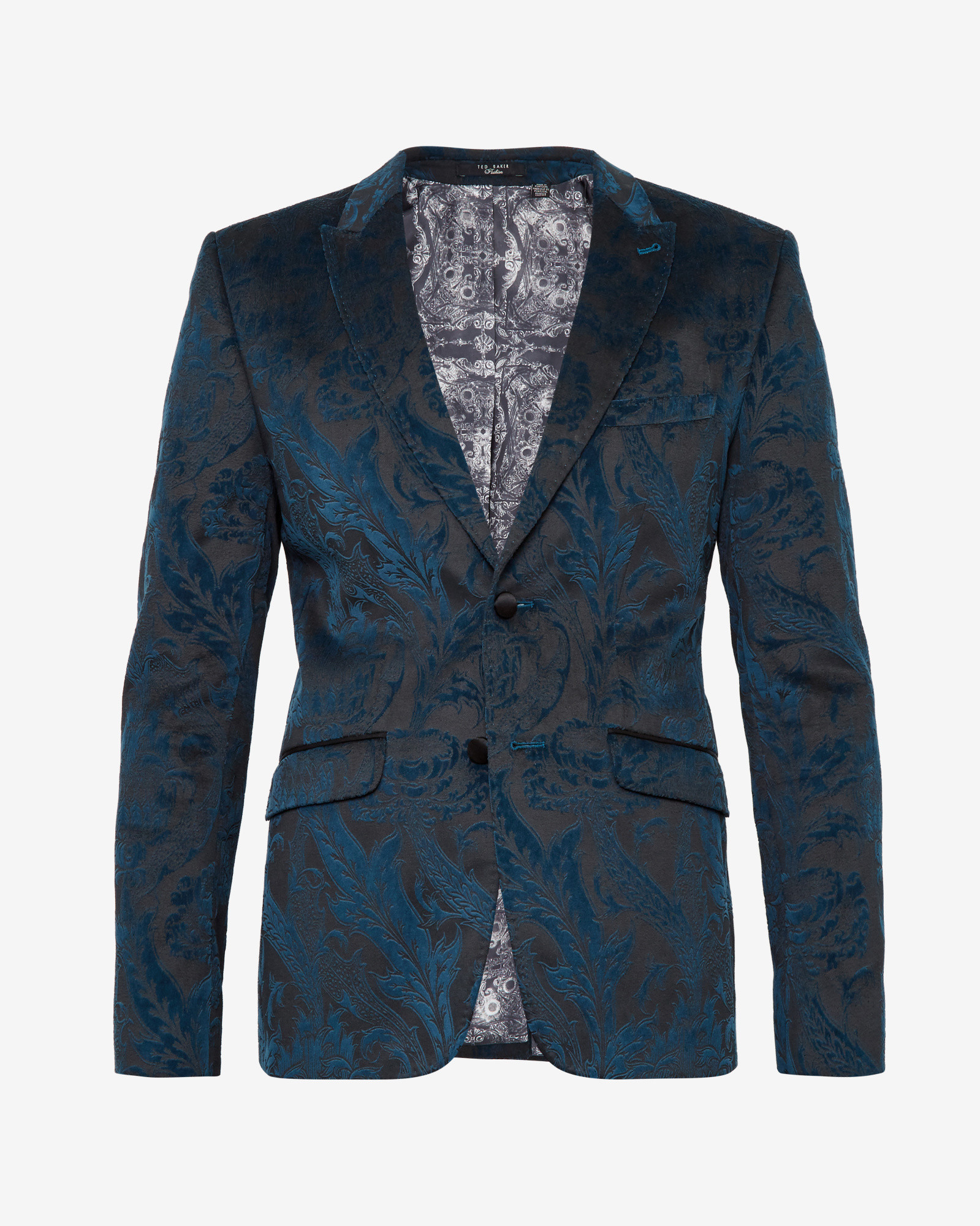 Lyst - Ted Baker Pashion Embossed Jacquard Velvet Blazer for Men