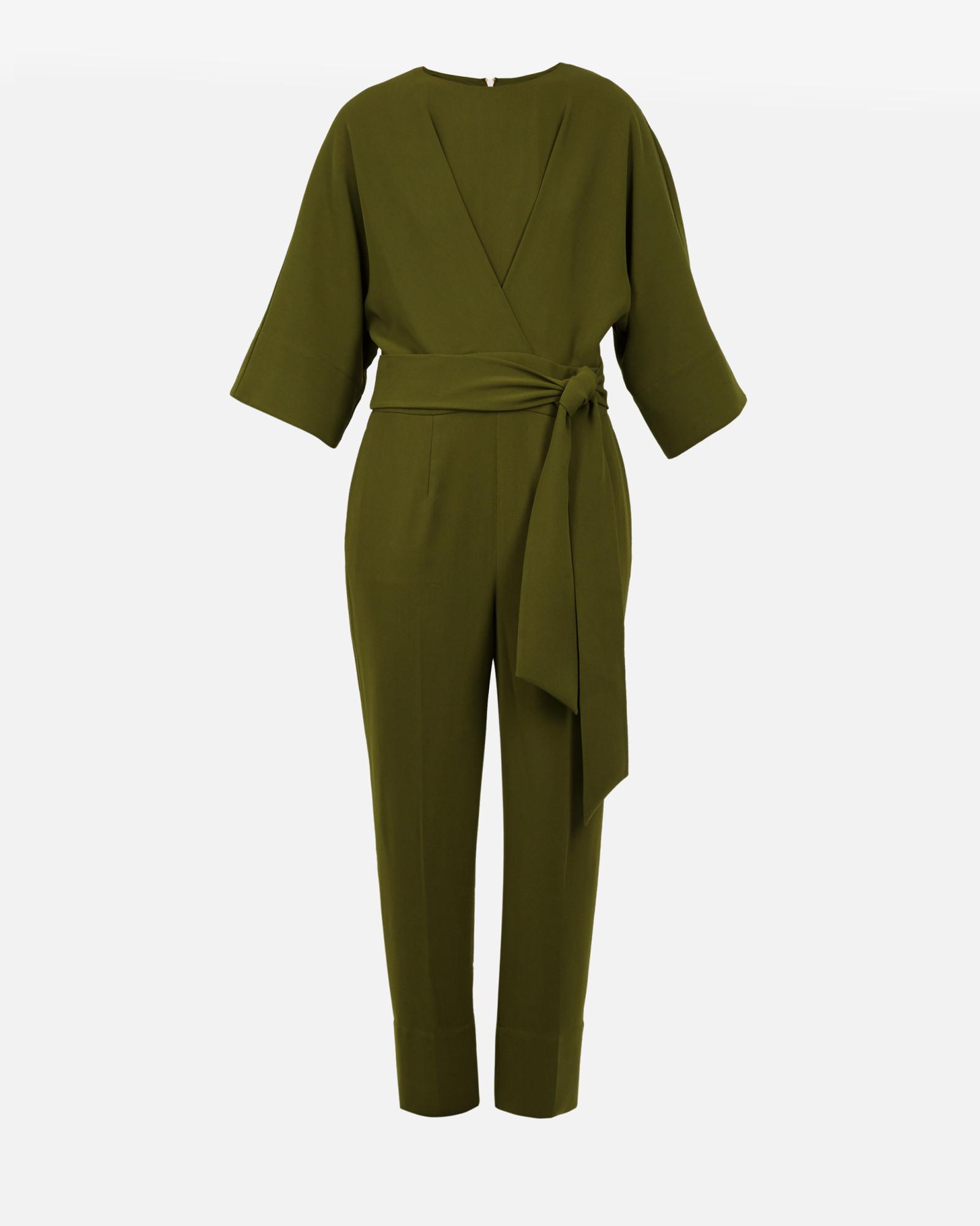 Lyst - Ted Baker Kimono Sleeve Jumpsuit in Green