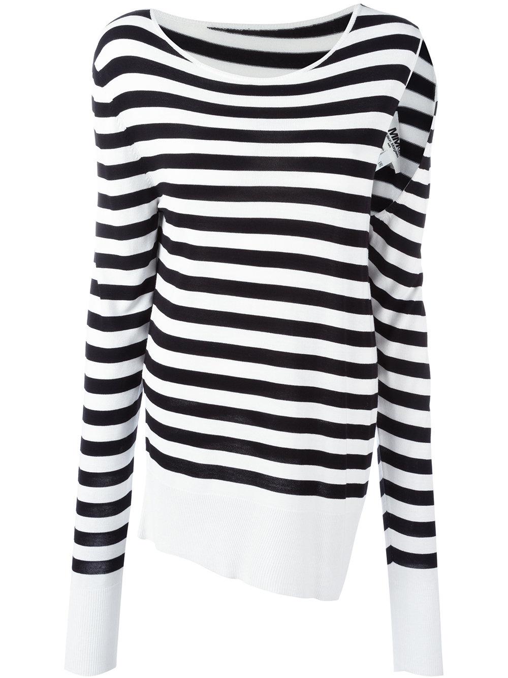 maison margiela striped sweater