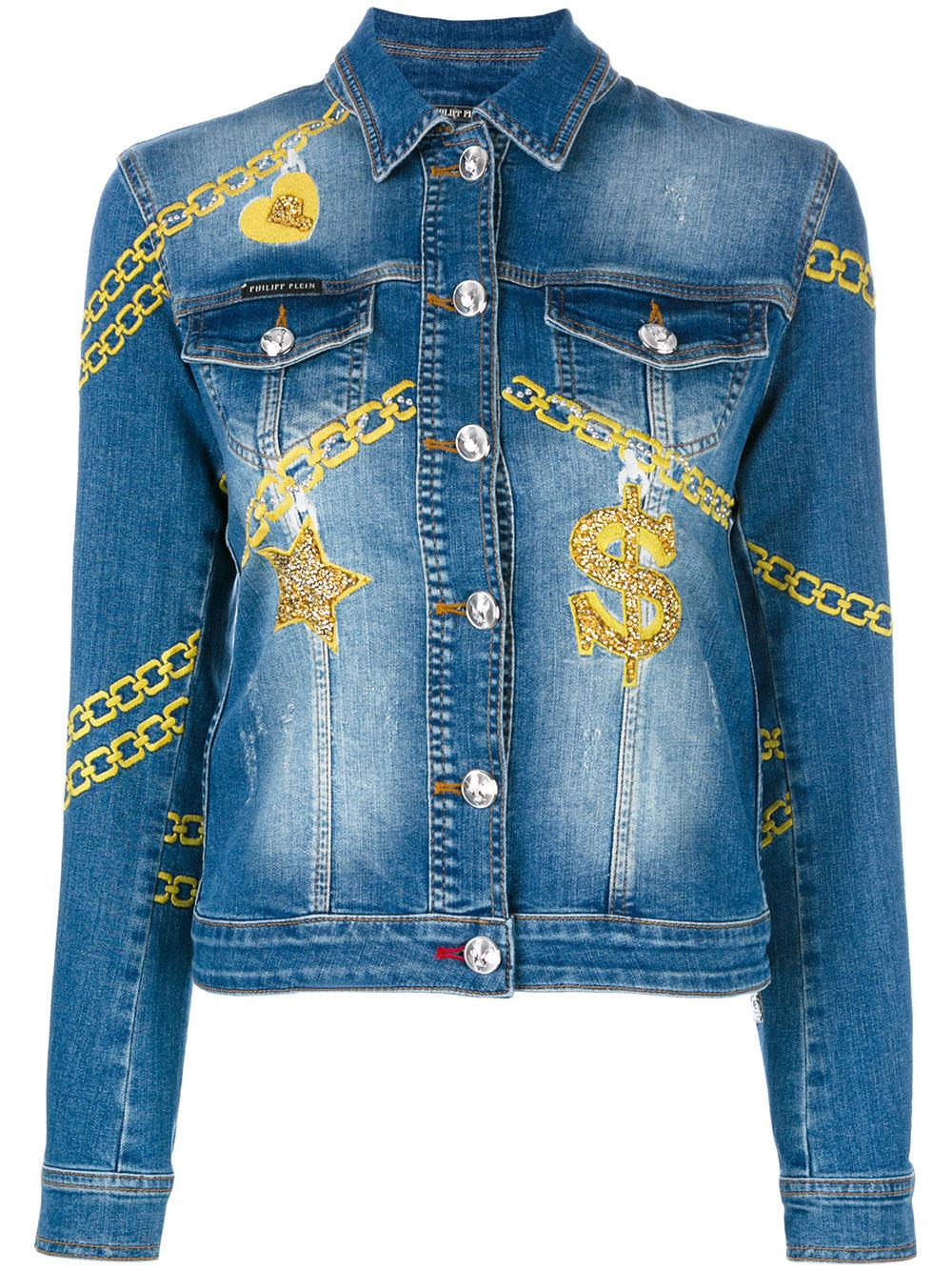 Philipp plein quot;blejanquot; Denim Jacket in Blue  Lyst