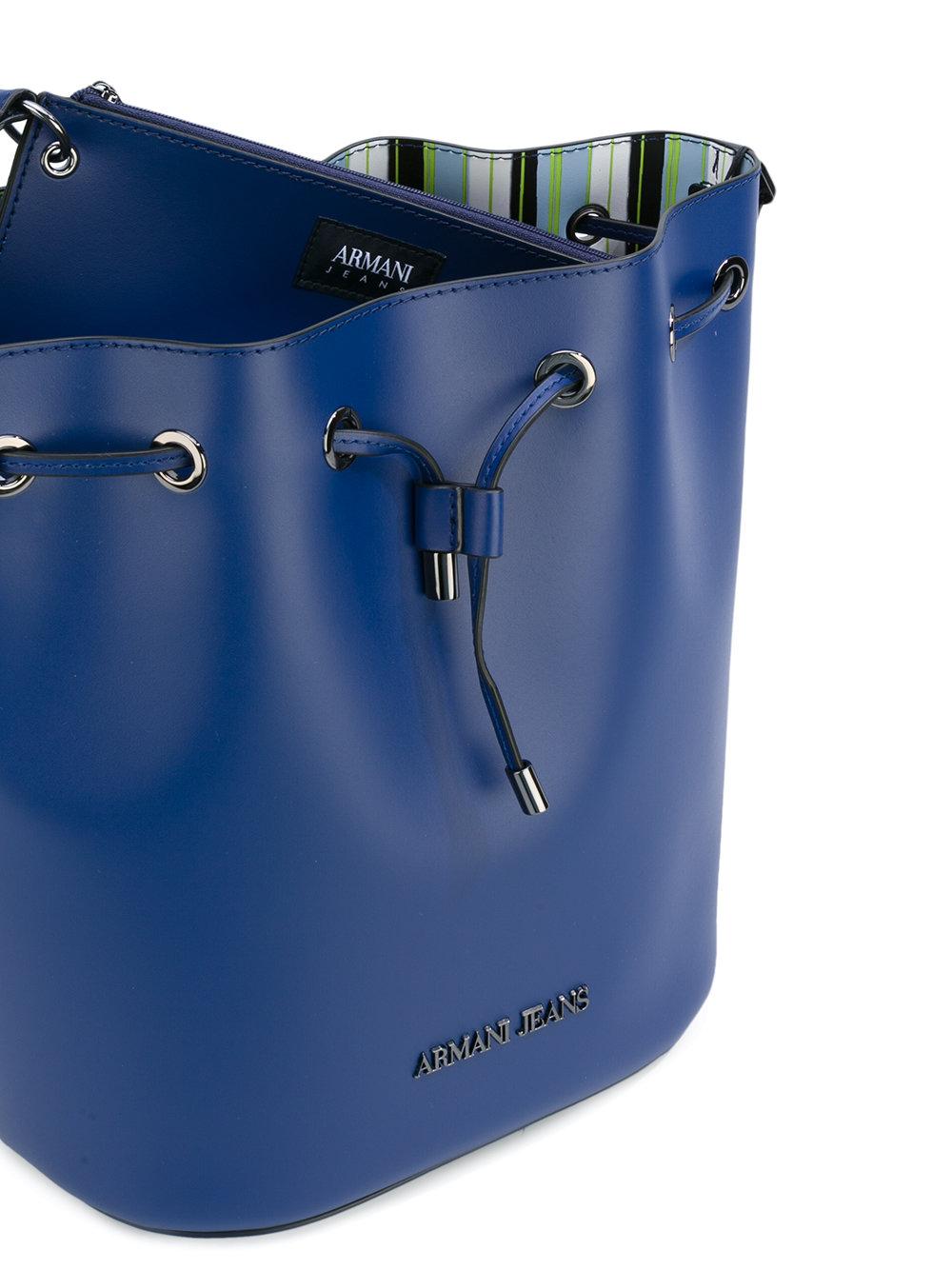 Armani jeans Drawstring Crossbody Bag in Blue Lyst