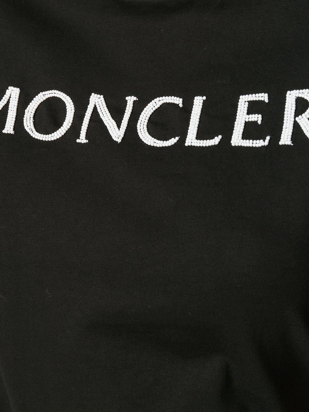 Lyst - Moncler Logo Print T-shirt in Black - Save 26%