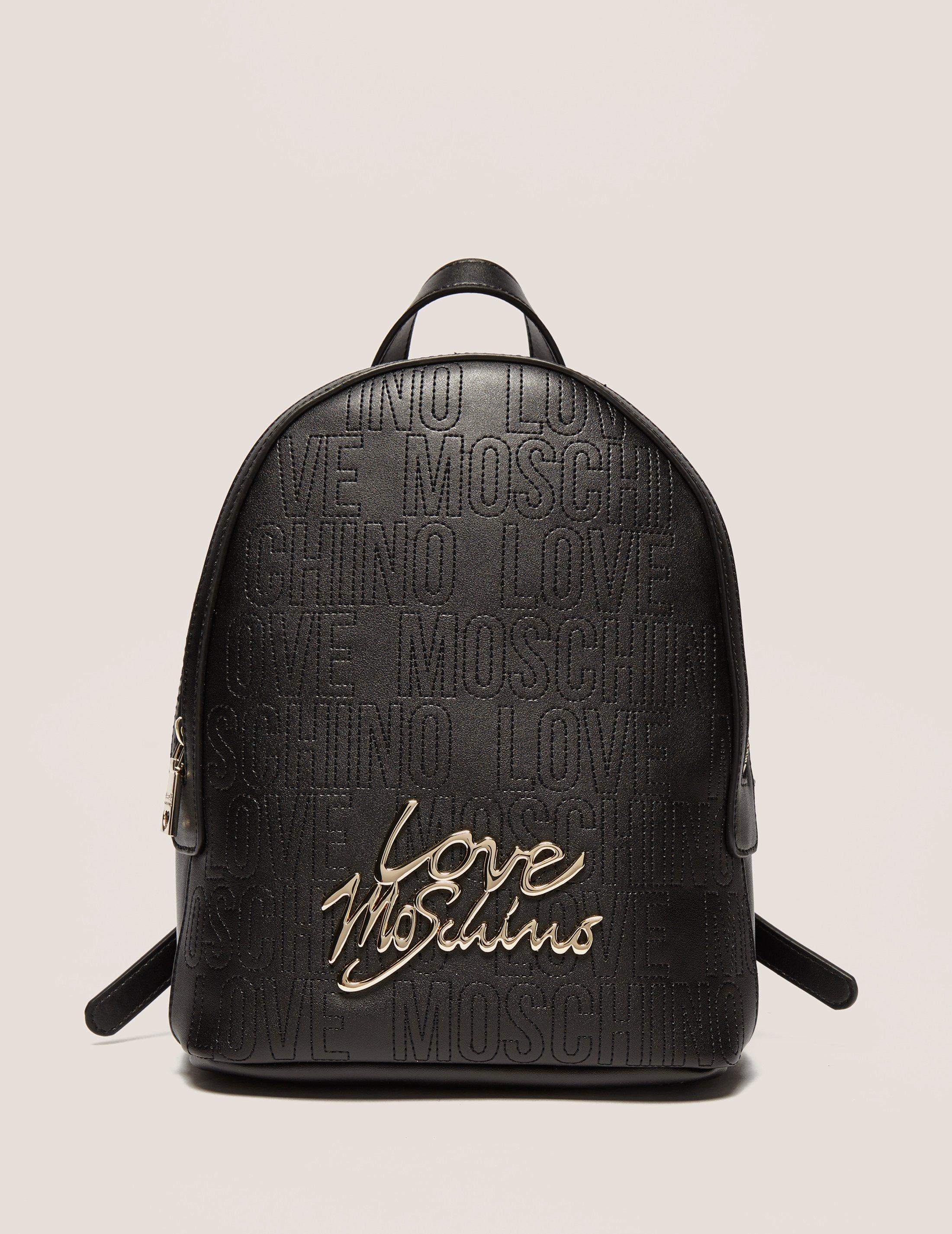 Love Moschino Micro Logo Backpack in Black Lyst