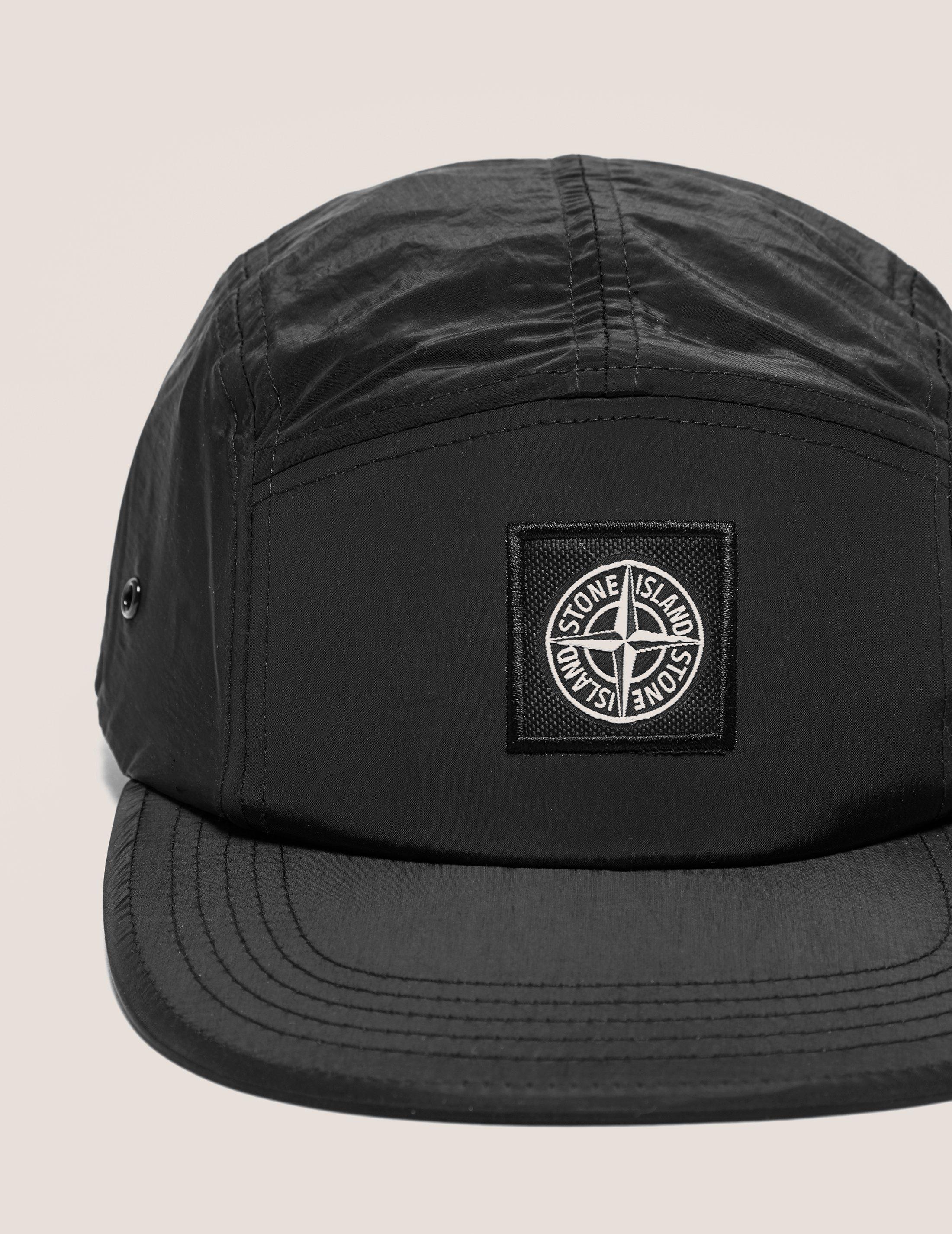 Lyst Stone Island Nylon Metal Hat in Black for Men