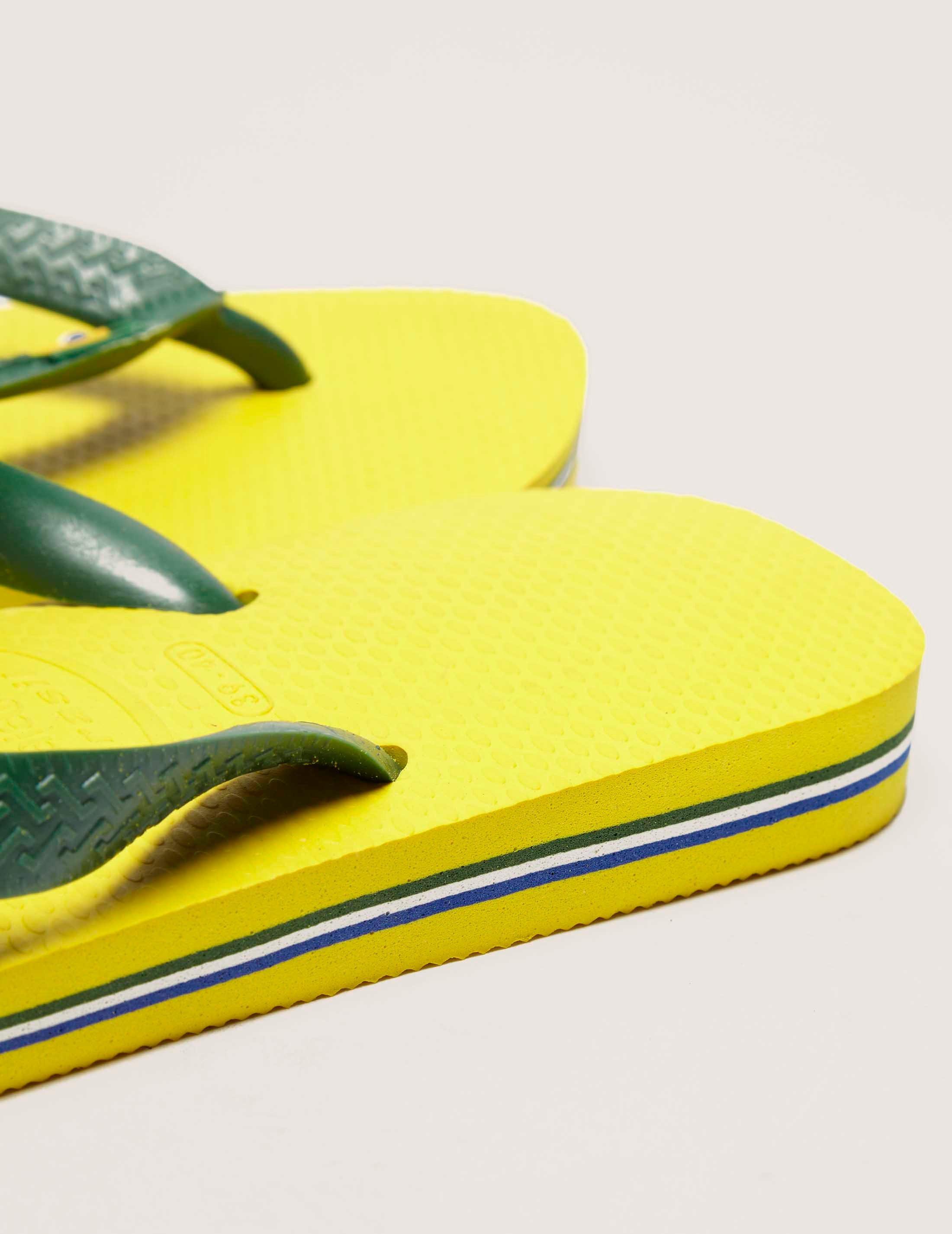 green and yellow havaianas